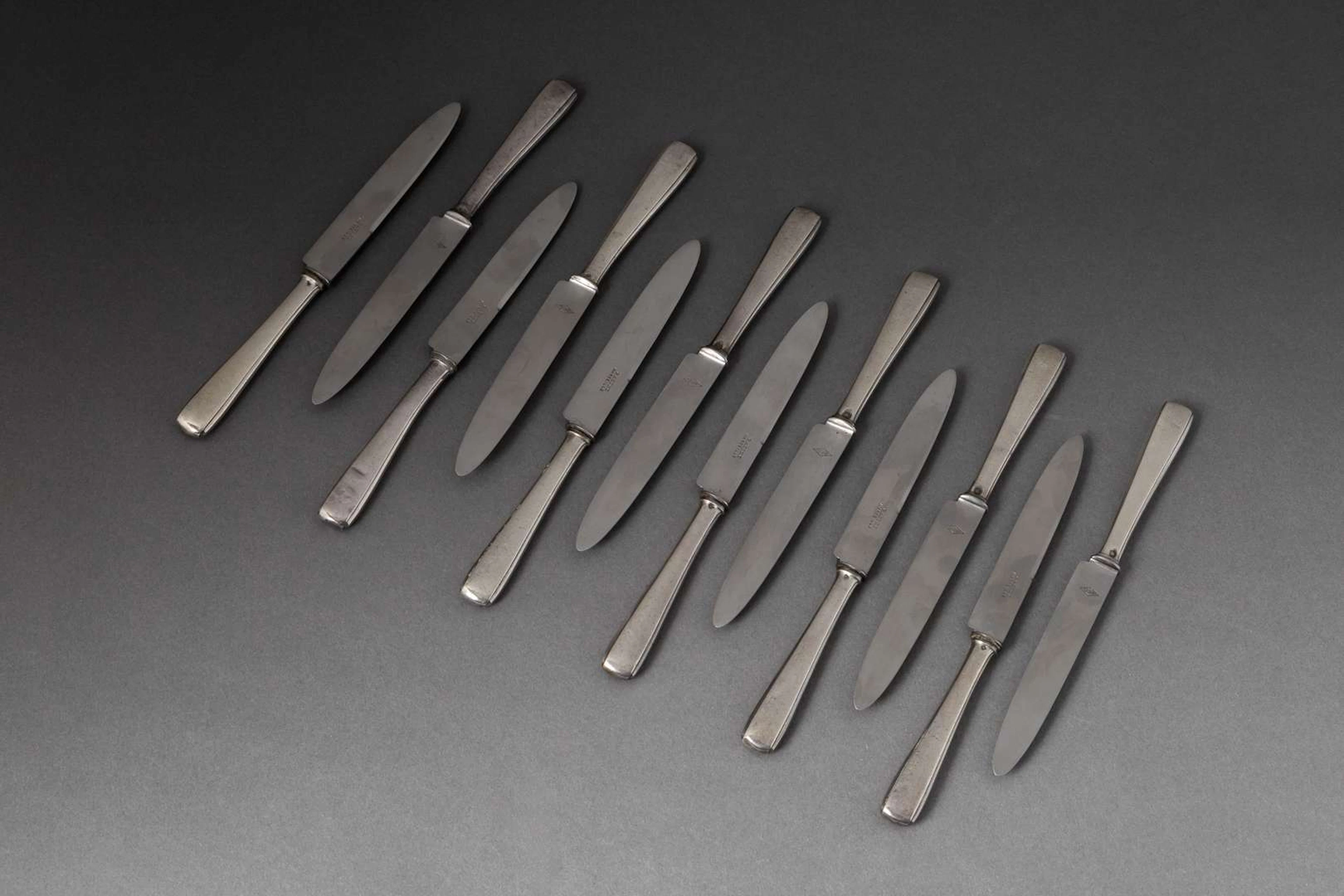 TWELVE FRUIT KNIVES
