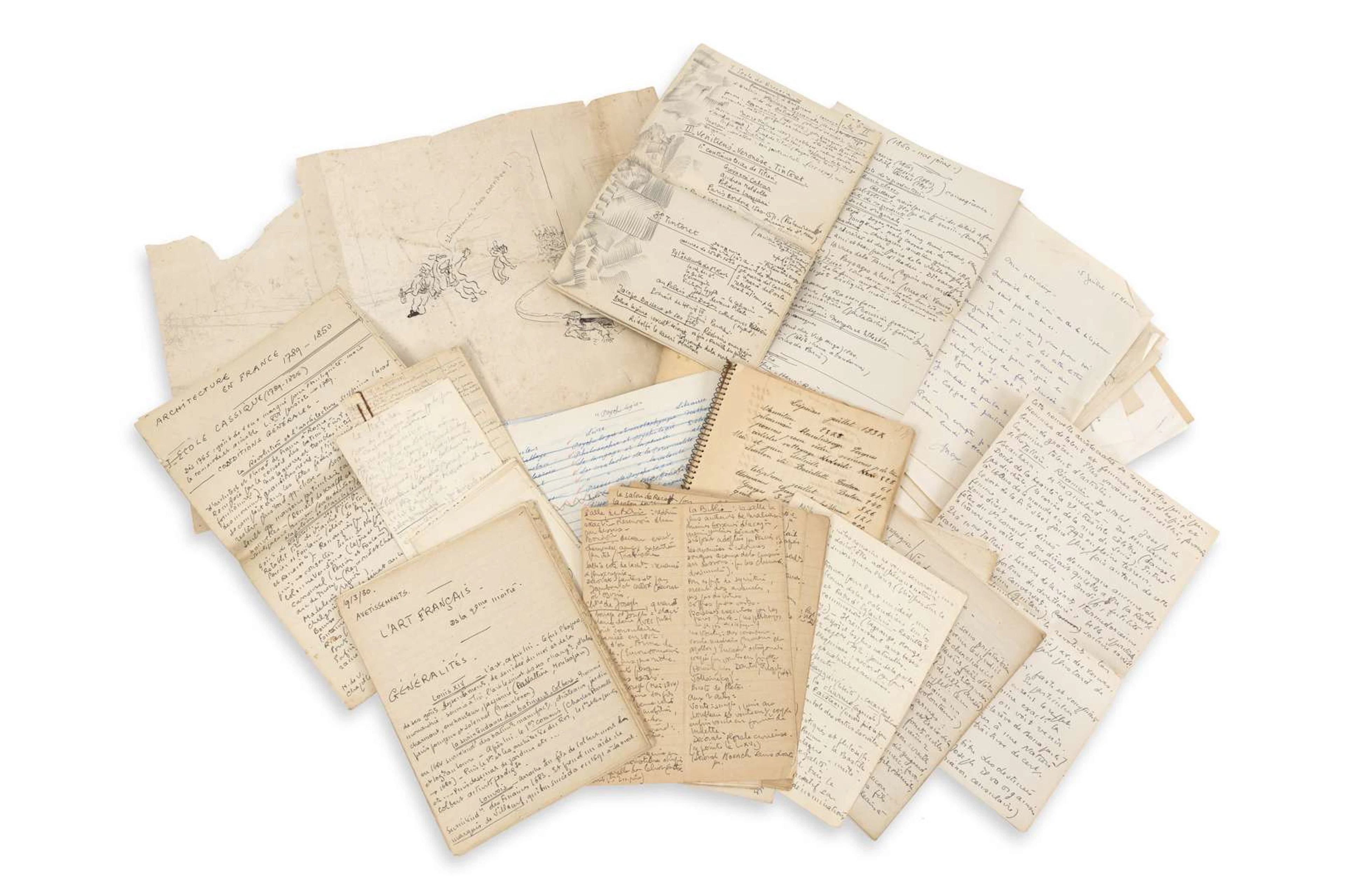 BARRAULT, Jean-Louis (1910–1994)., 20 autograph manuscripts, 1930–1931;