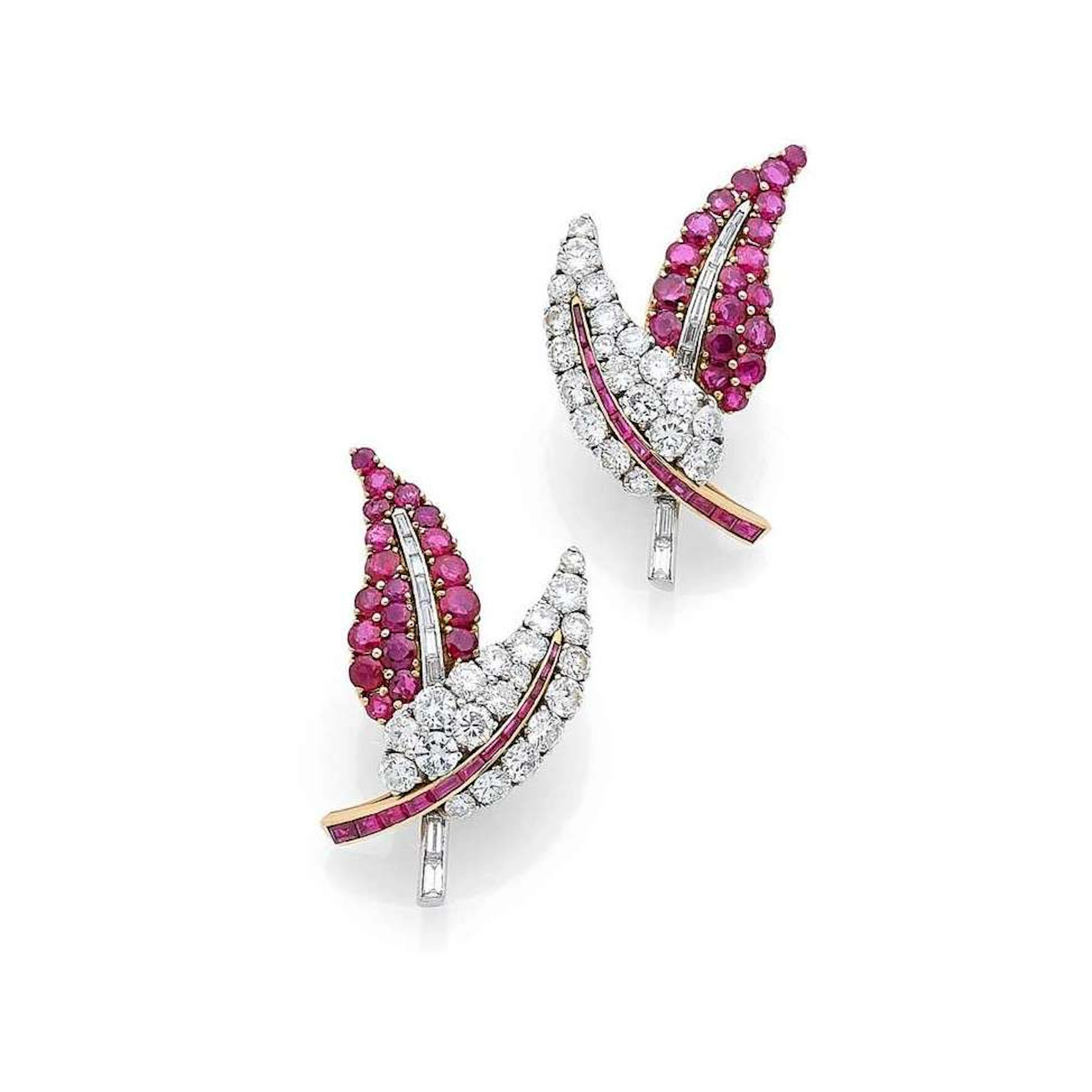 PAIR OF “LEAF” EAR CLIPS