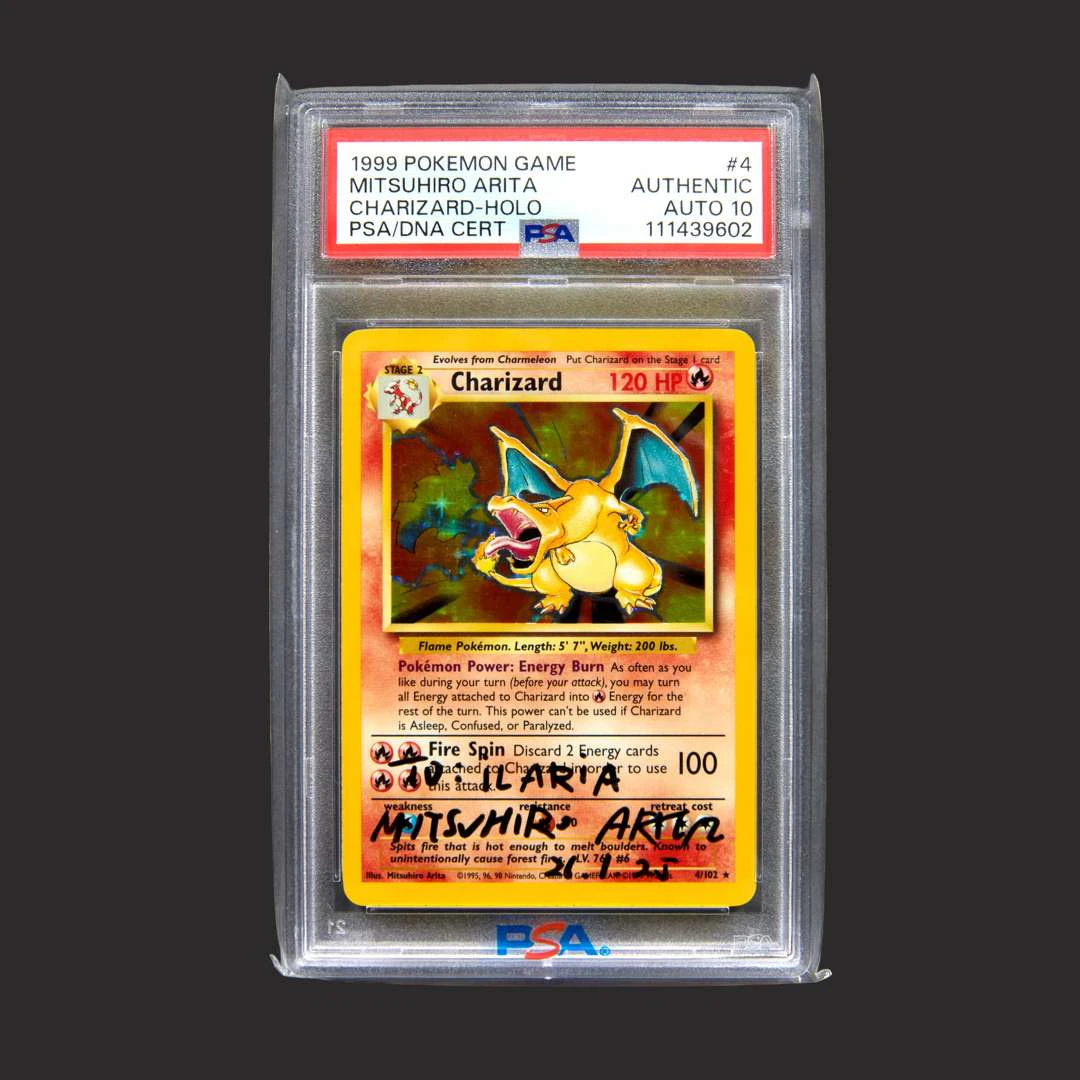 Pokémon: PCA Authentic Charizard signed by Mitsuhiro Arita