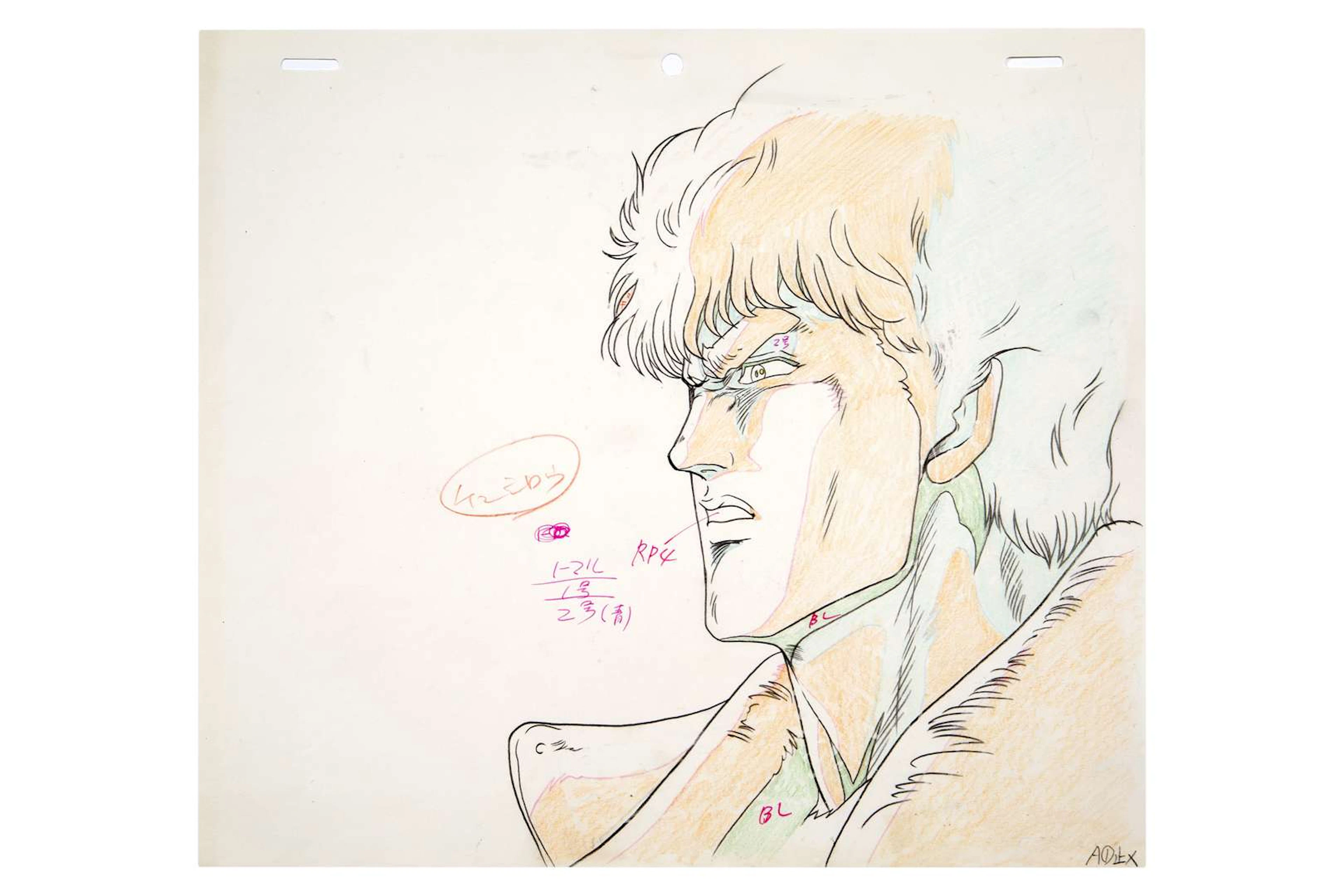 KEN THE SURVIVOR, Pencil sketch. Director: Toyoo ASHIDA / Studio: