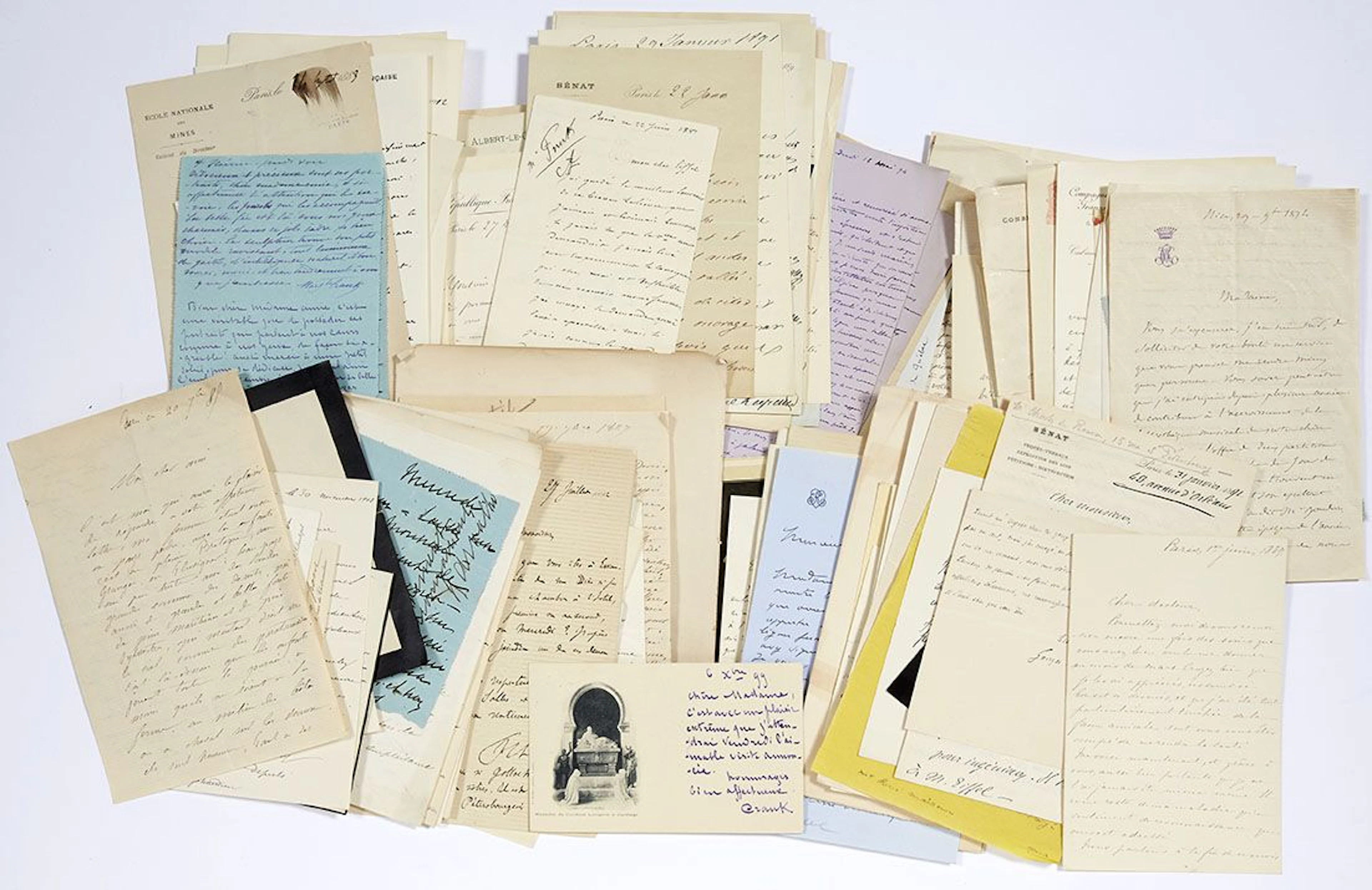 [EIFFEL Gustave (1832-1923)] Approximately 180 letters and c - Lot 770