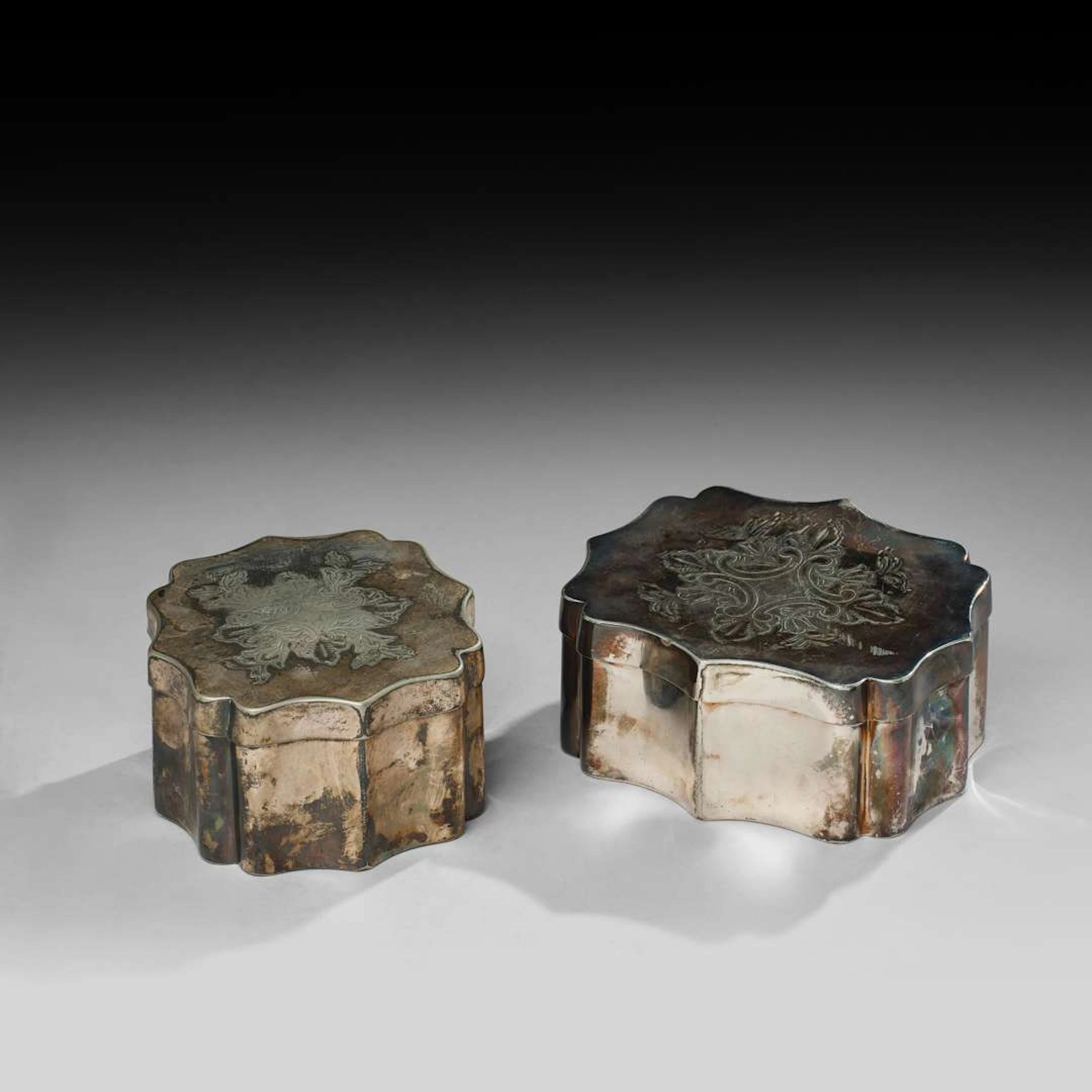TWO BISCUIT TINS