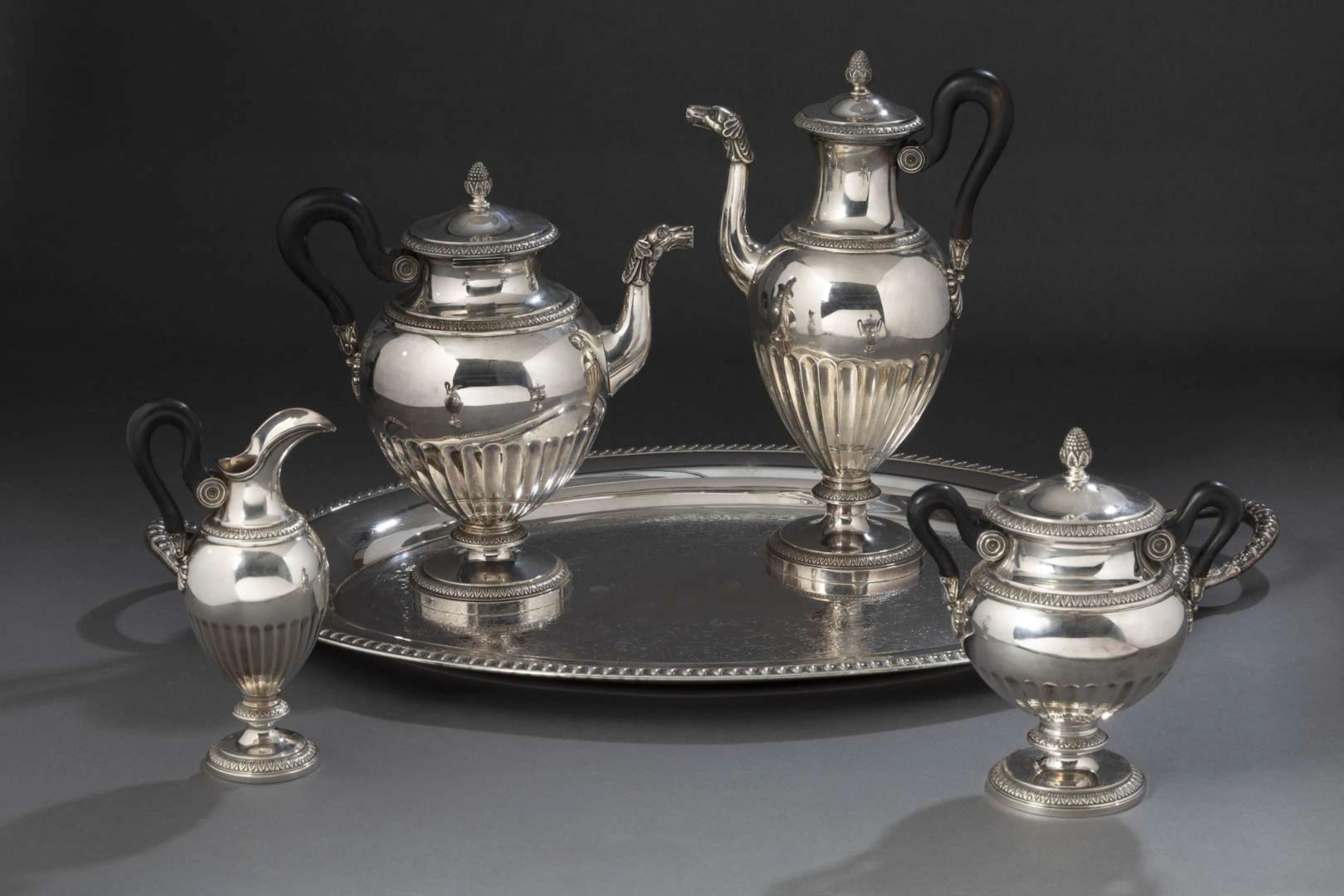 CHRISTOFLE & CARDEILHAC, Silver tea and coffee set