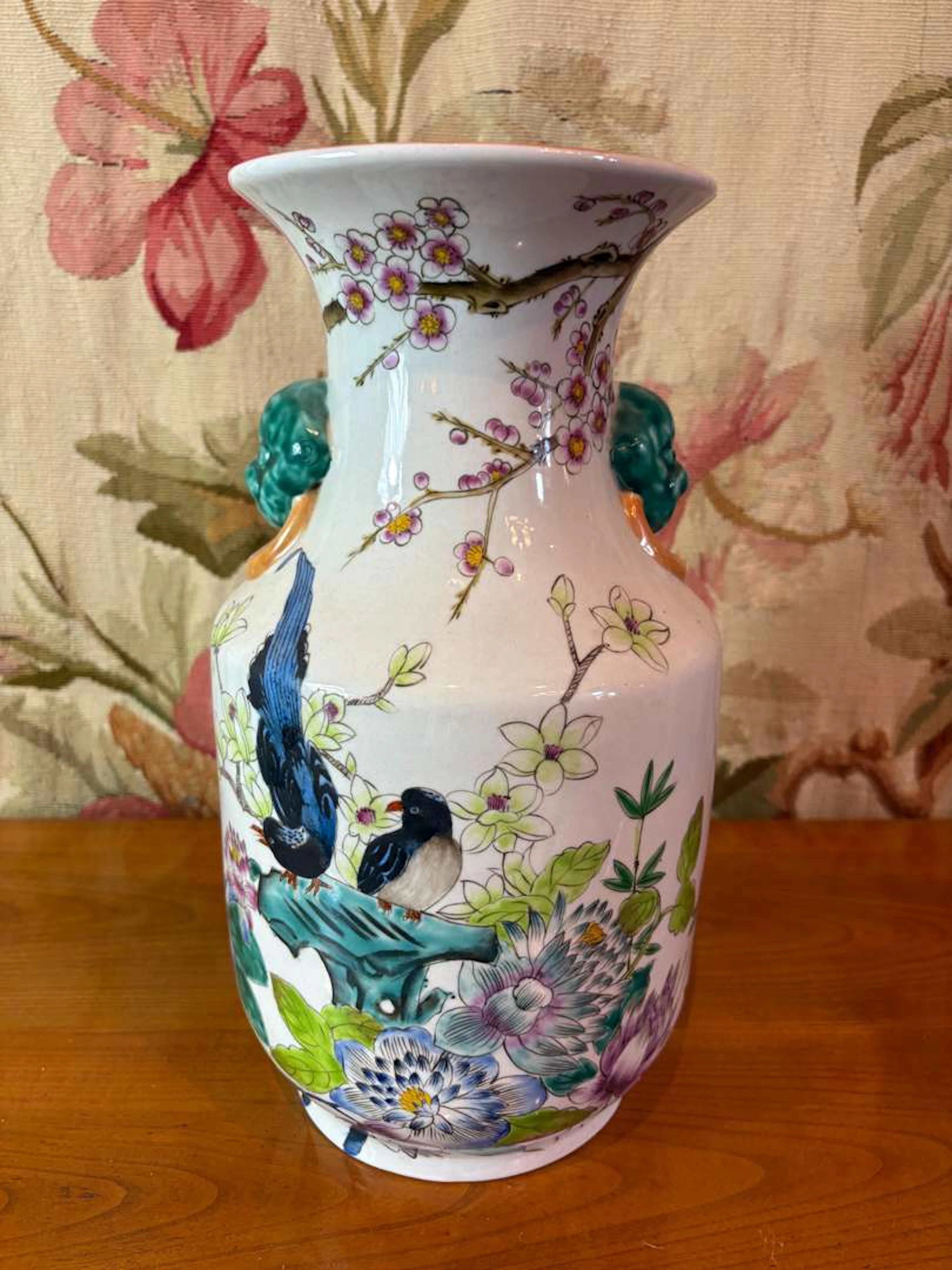 CHINA, A baluster vase in ‘Famille Rose’ porcelain