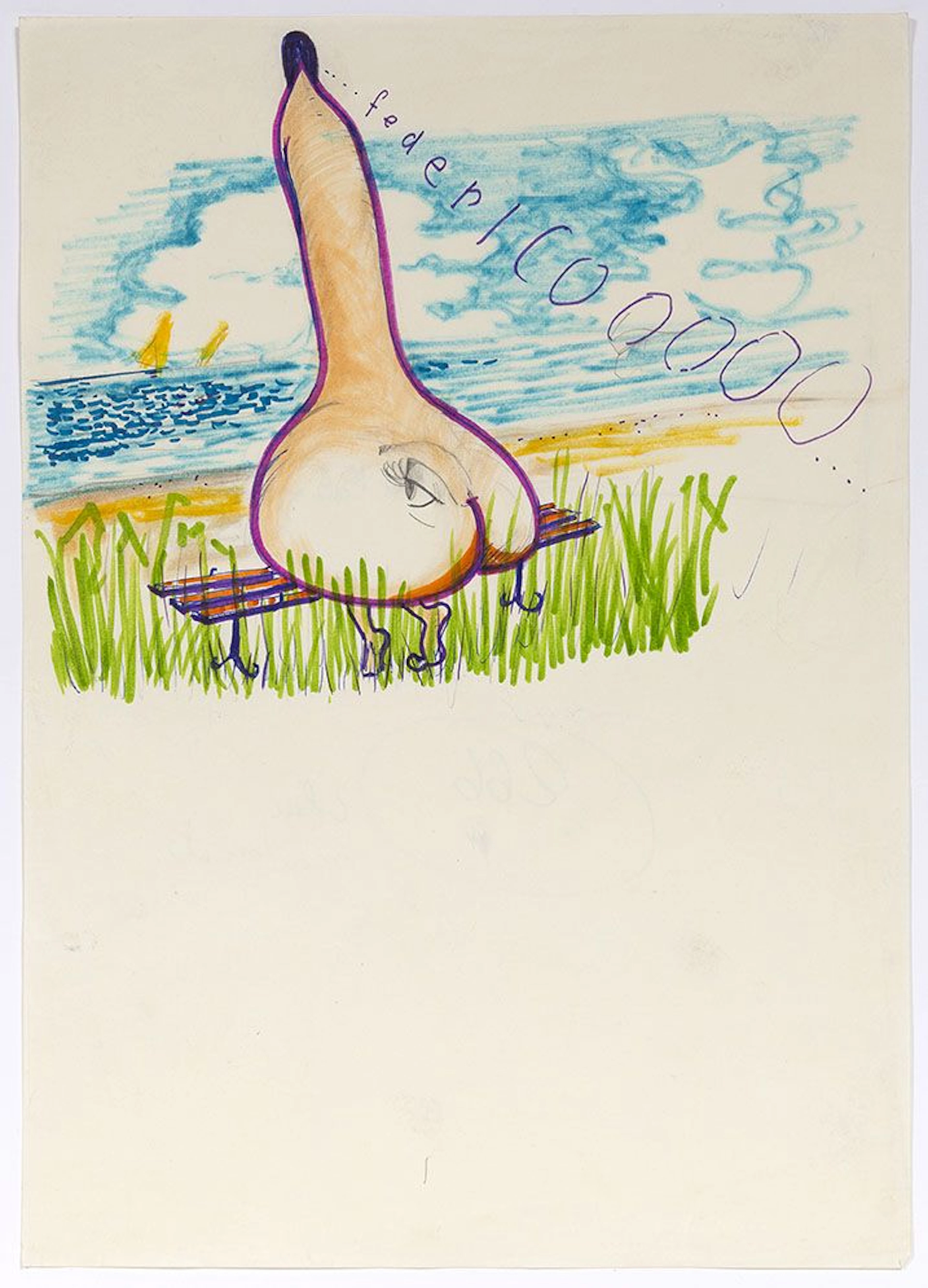 FELLINI Federico (1920-1993). original DRAWING; 16 x 21 cm o - Lot 273