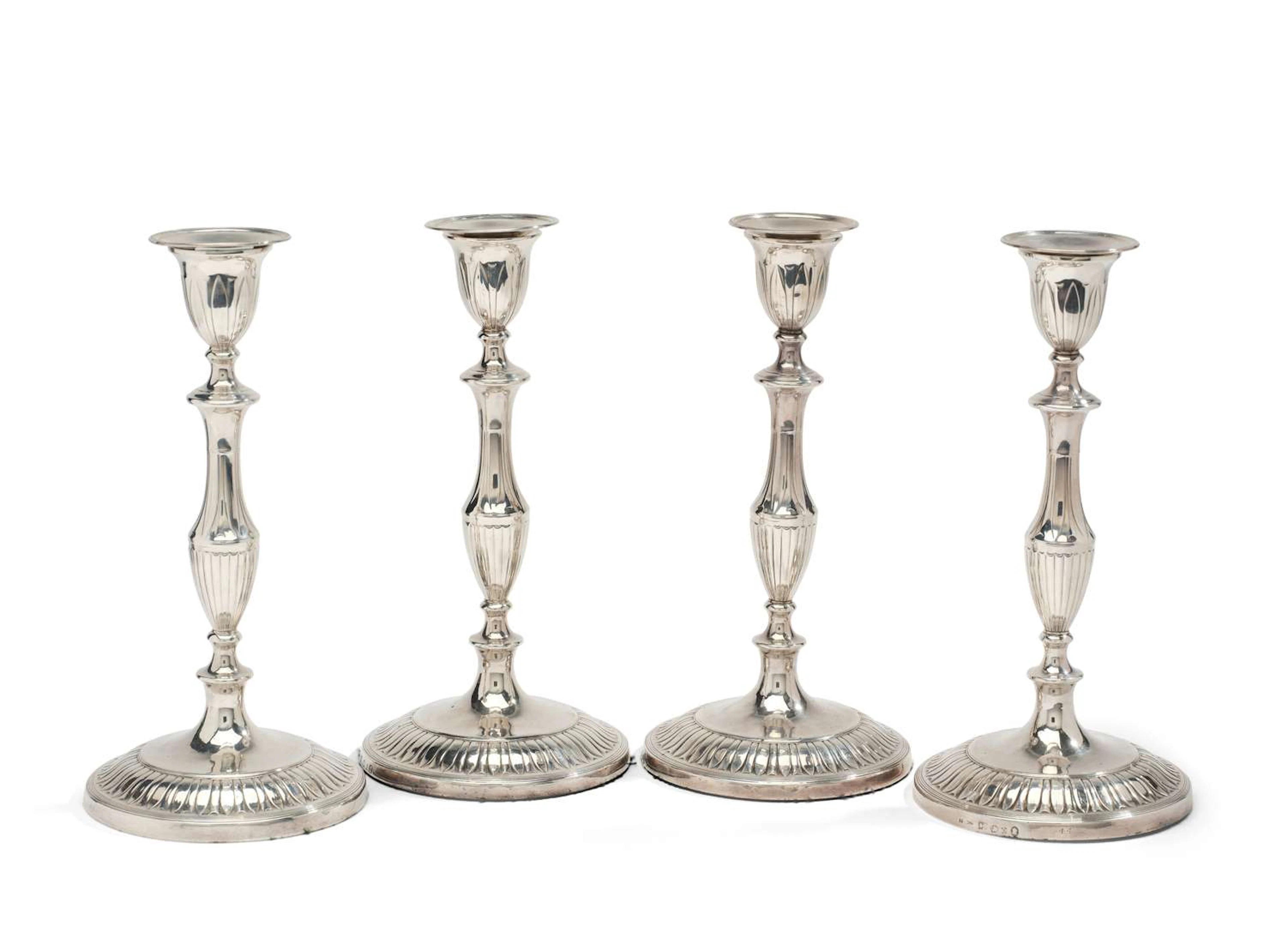 SET OF FOUR CANDLESTICKS