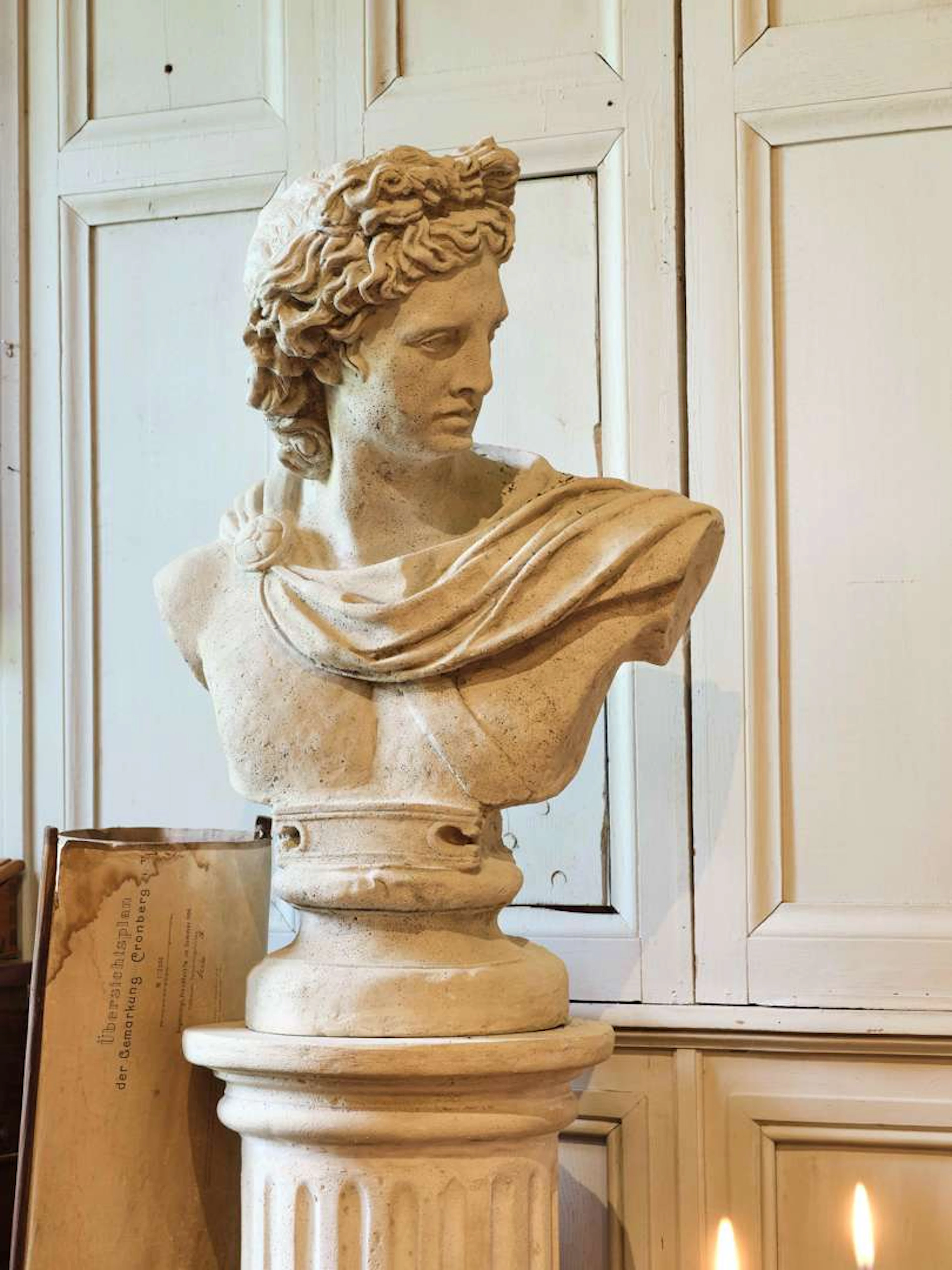 Apollo, Bust made of imitation reconstituted stone