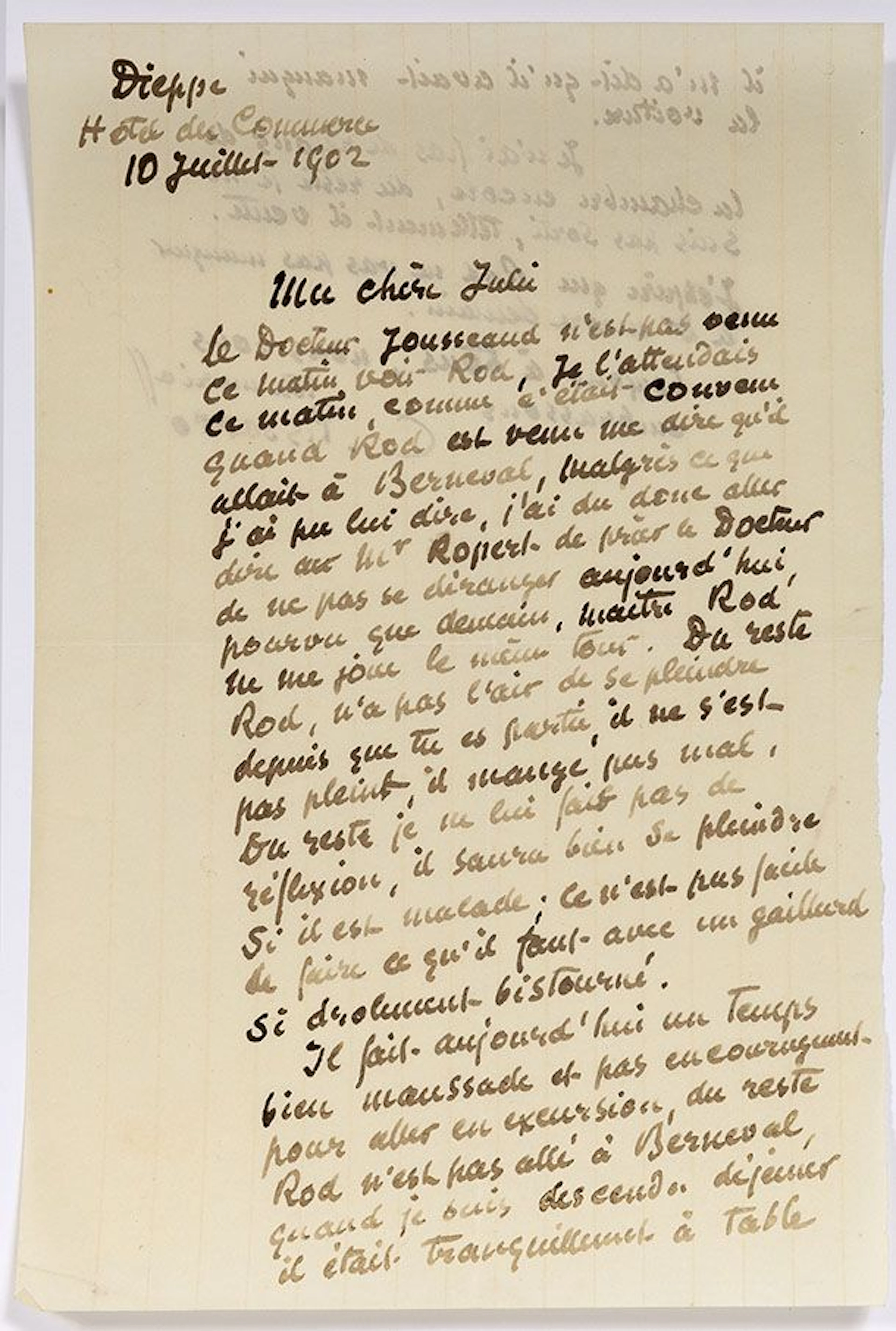 PISSARRO Camille (1830-1903) L.A.S. "C. Pissarro", Dieppe "H - Lot 240