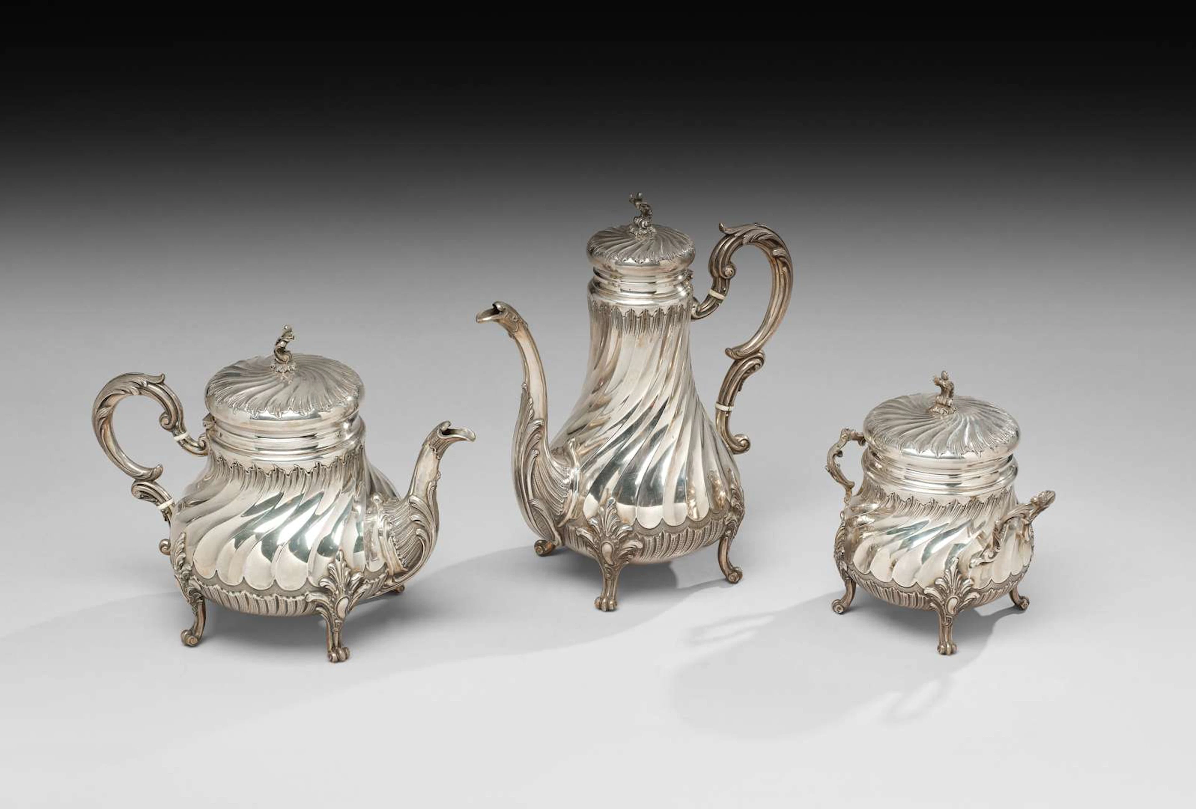 REASSEMBLED TEA & COFFEE SET