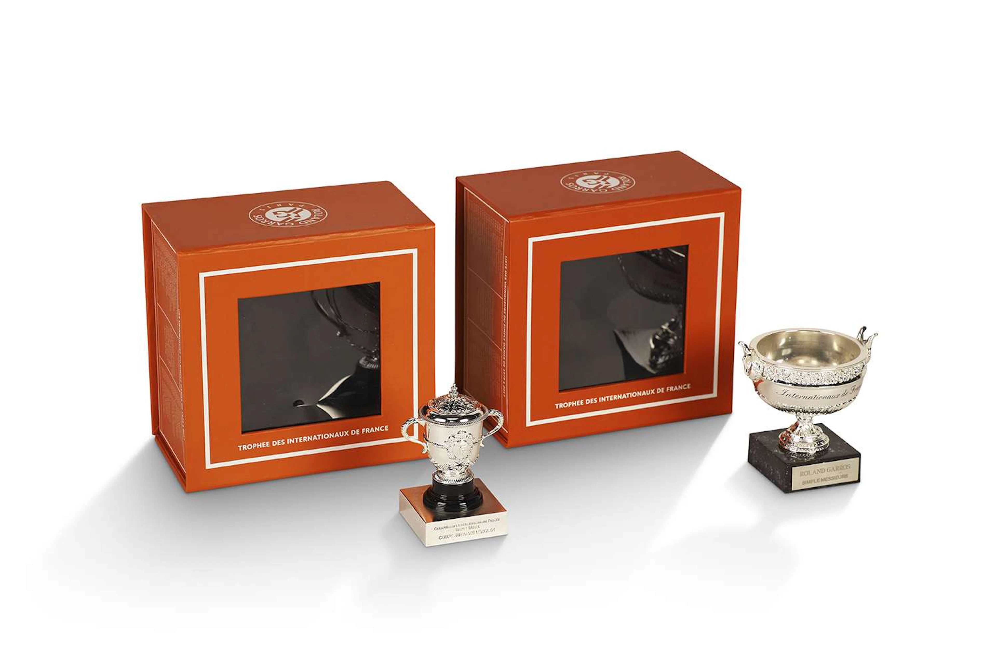 TENNIS Roland Garros Miniature Trophies, Trophées miniatures