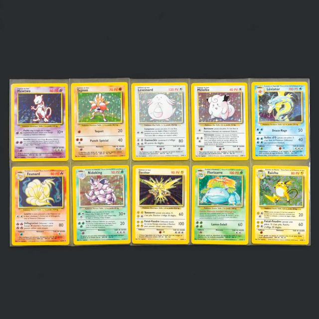 Pokémon: 10 holographic cards