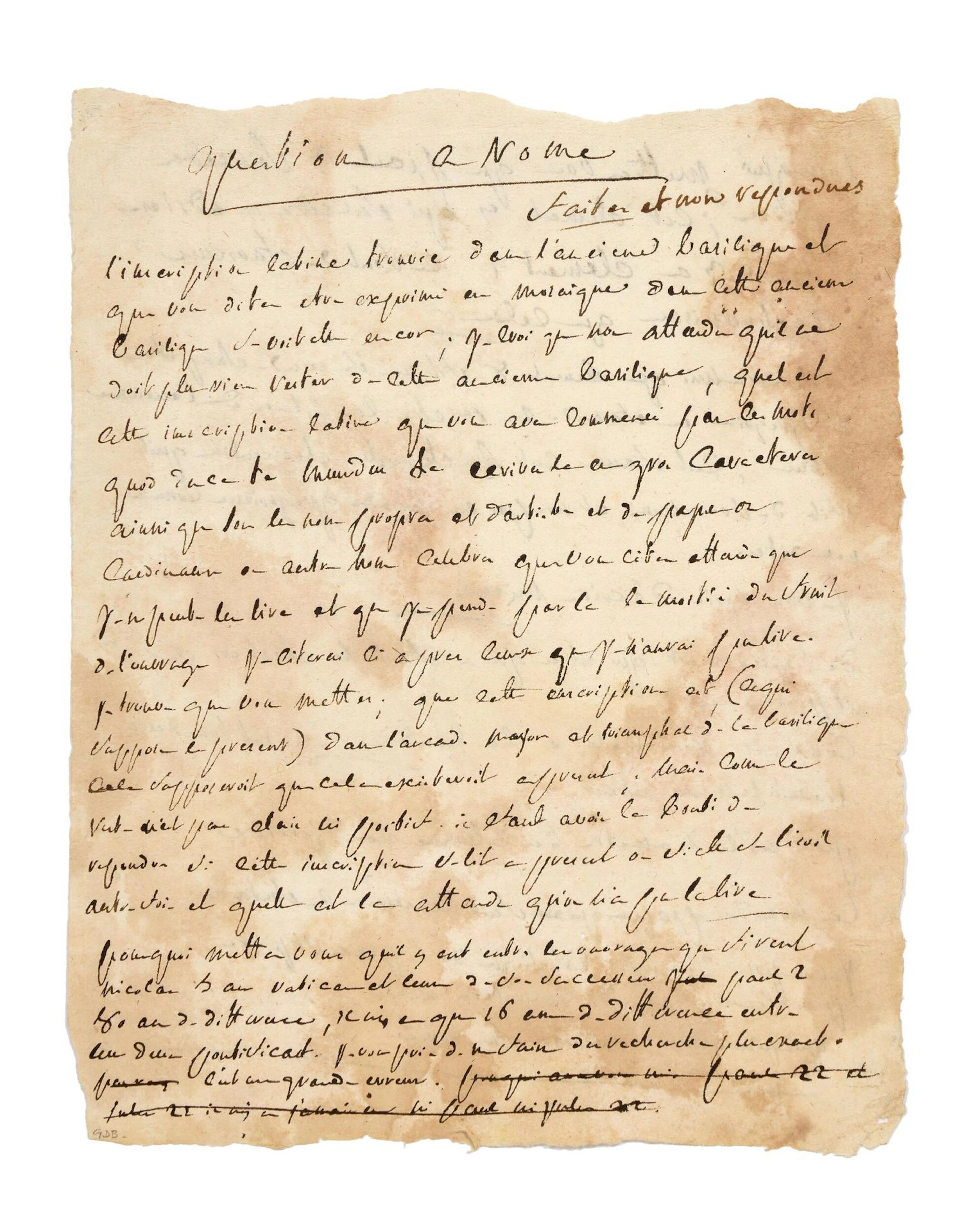 SADE Donatien-Alphonse-François, marquis de (1740-1814) - Lot 207