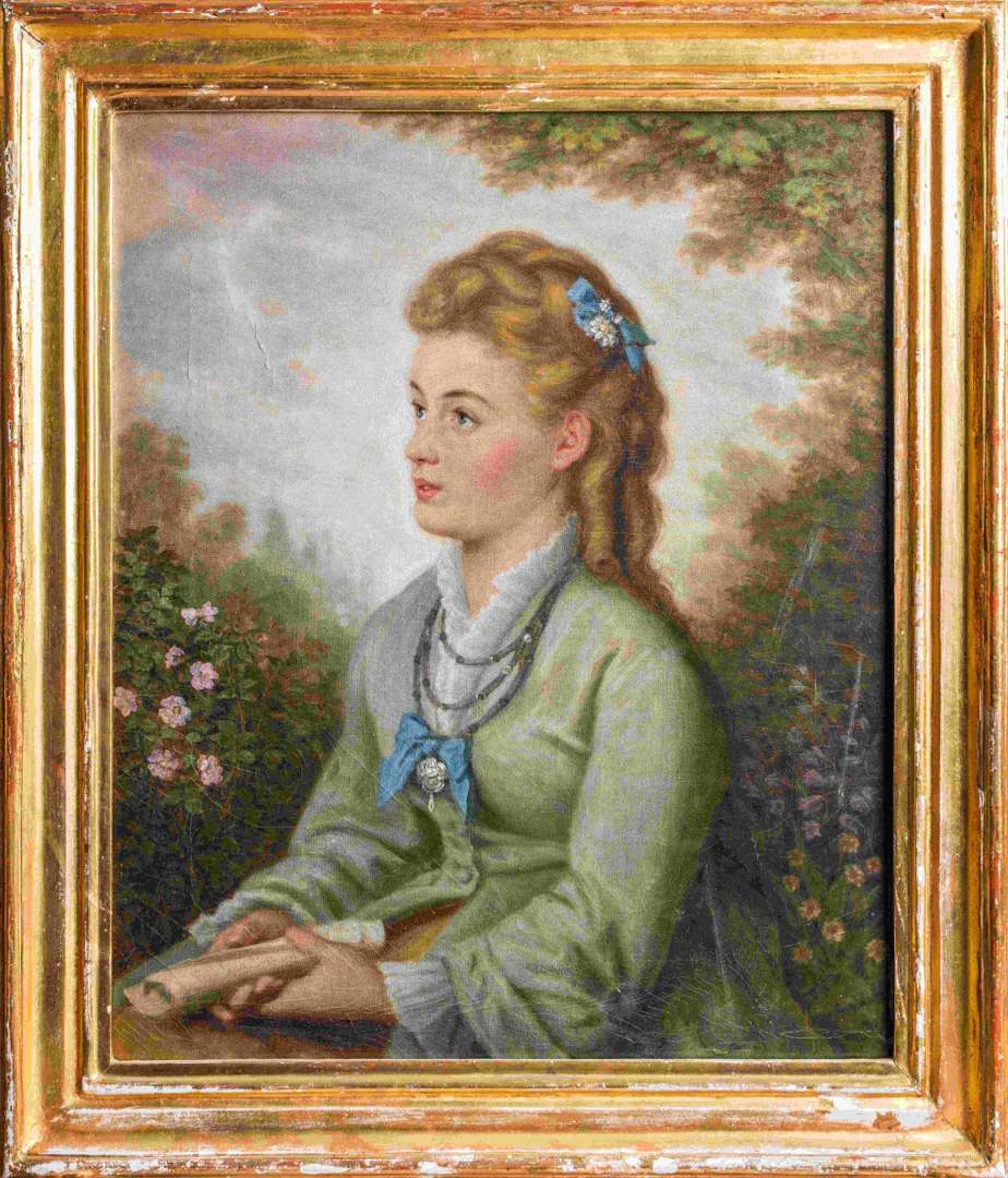 19th-century Austrian school, Presumed portrait of Helene von Wittelsbach