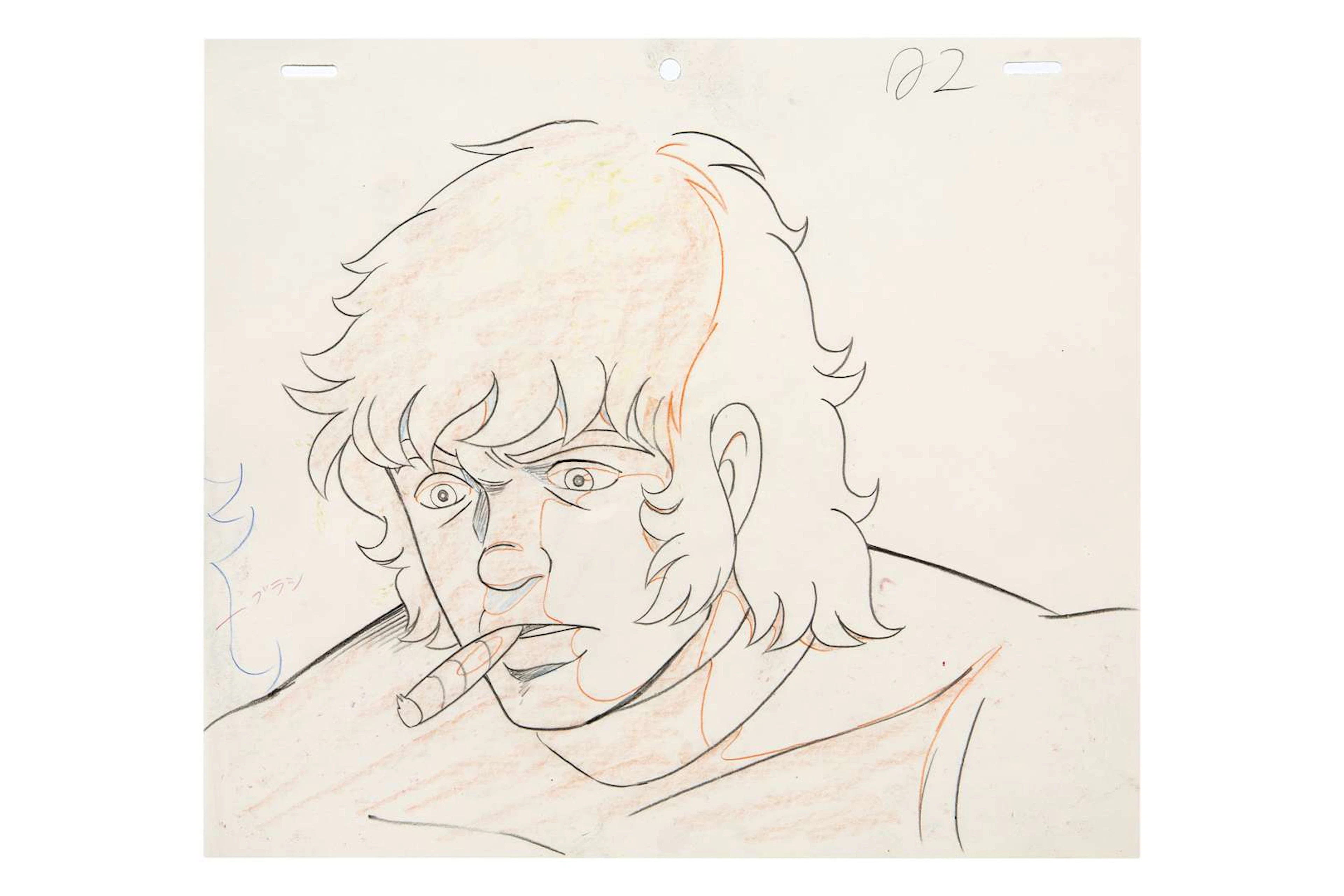 COBRA, Pencil sketch. Director: Osamu DEZAKI / Studio: Tokyo Movie