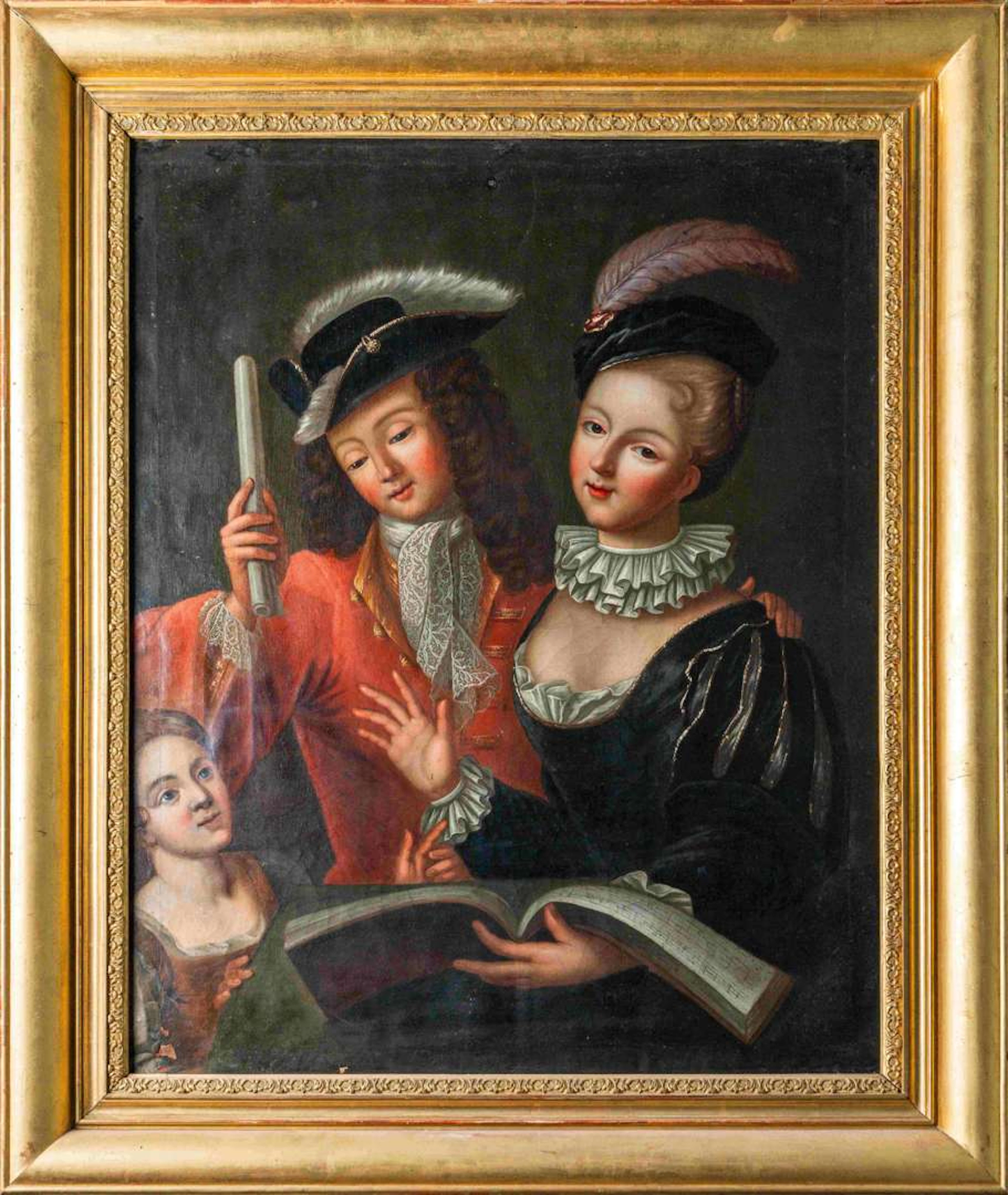 18th-century French school – A follower of Jean Raoux, The singers’ concert