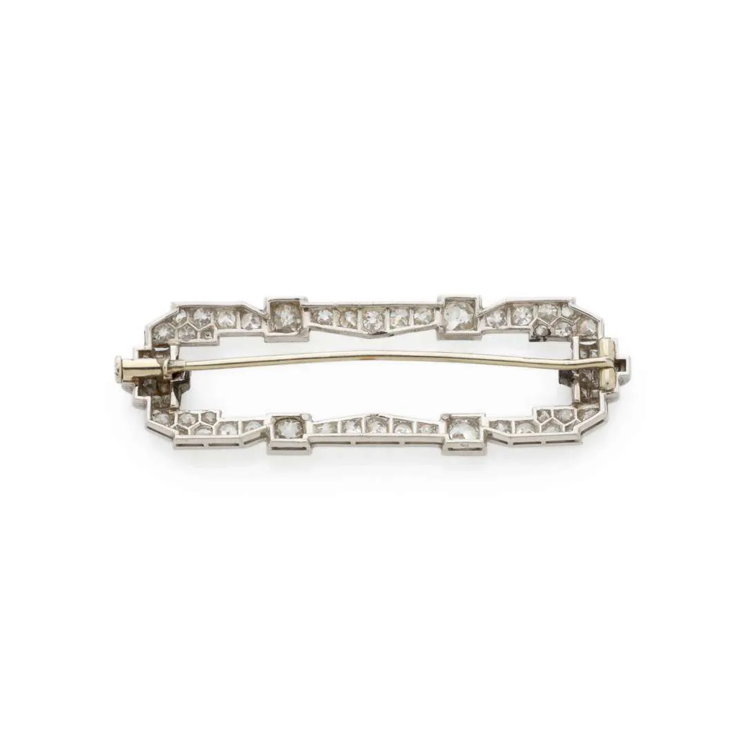 “ART DÉCO” BROOCH, Poids brut : 8,9 g