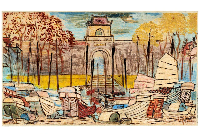 NGUYÊN GIA TRI (1908-1993), La Porte “Ô Quang Chuong” à Hanoï