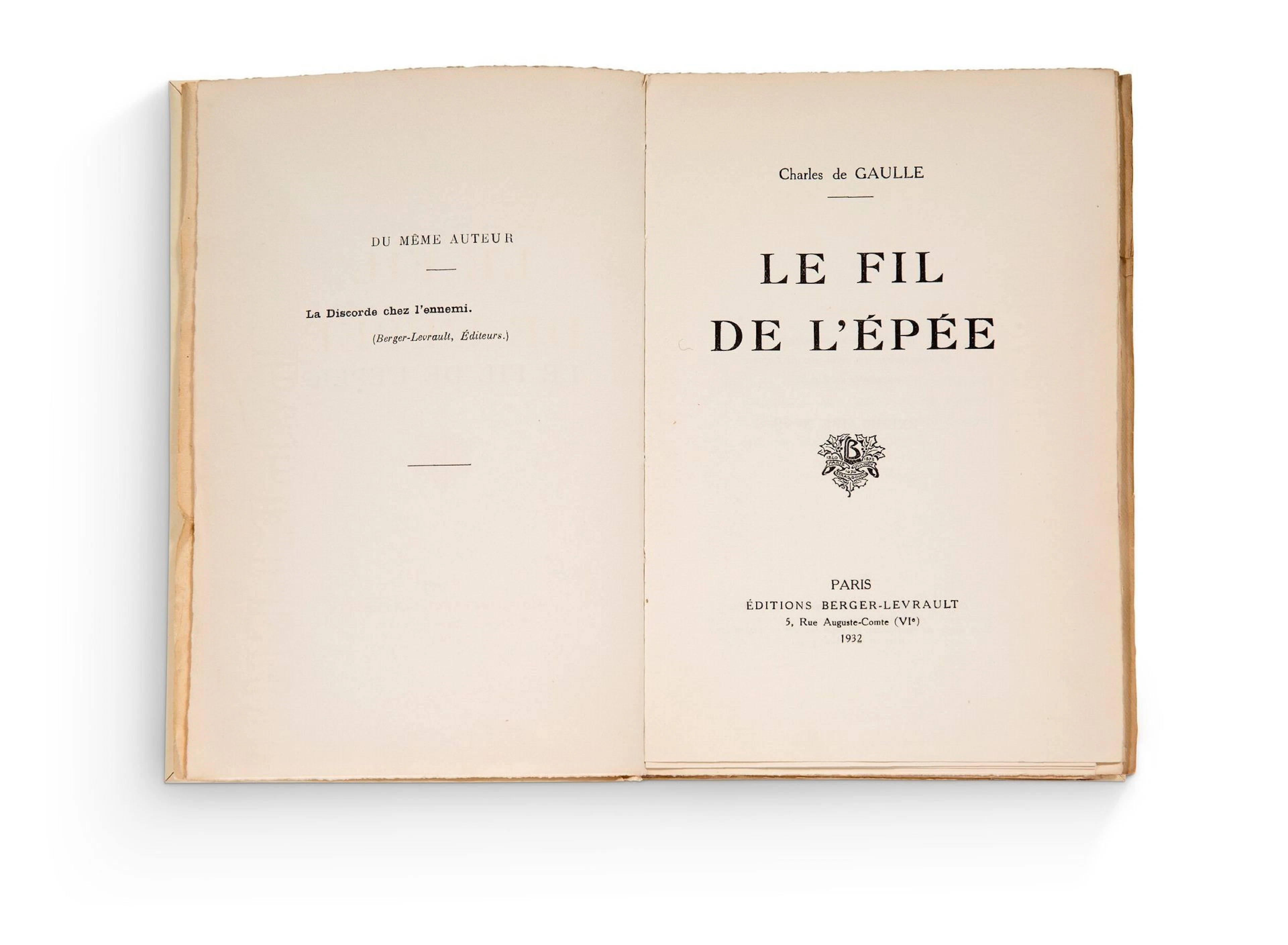 DE GAULLE, Charles . - Lot 394