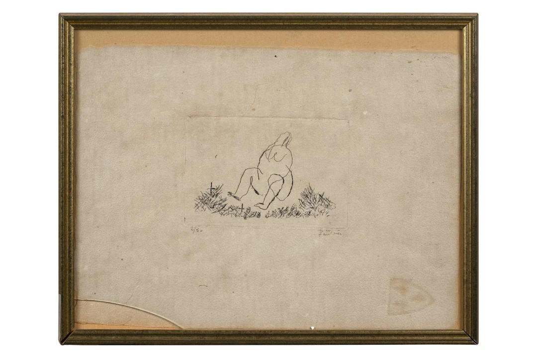 JEAN FAUTRIER (1898–1964), Small nude N for *L'Alleluiah*, 1941 [Mason 171II]