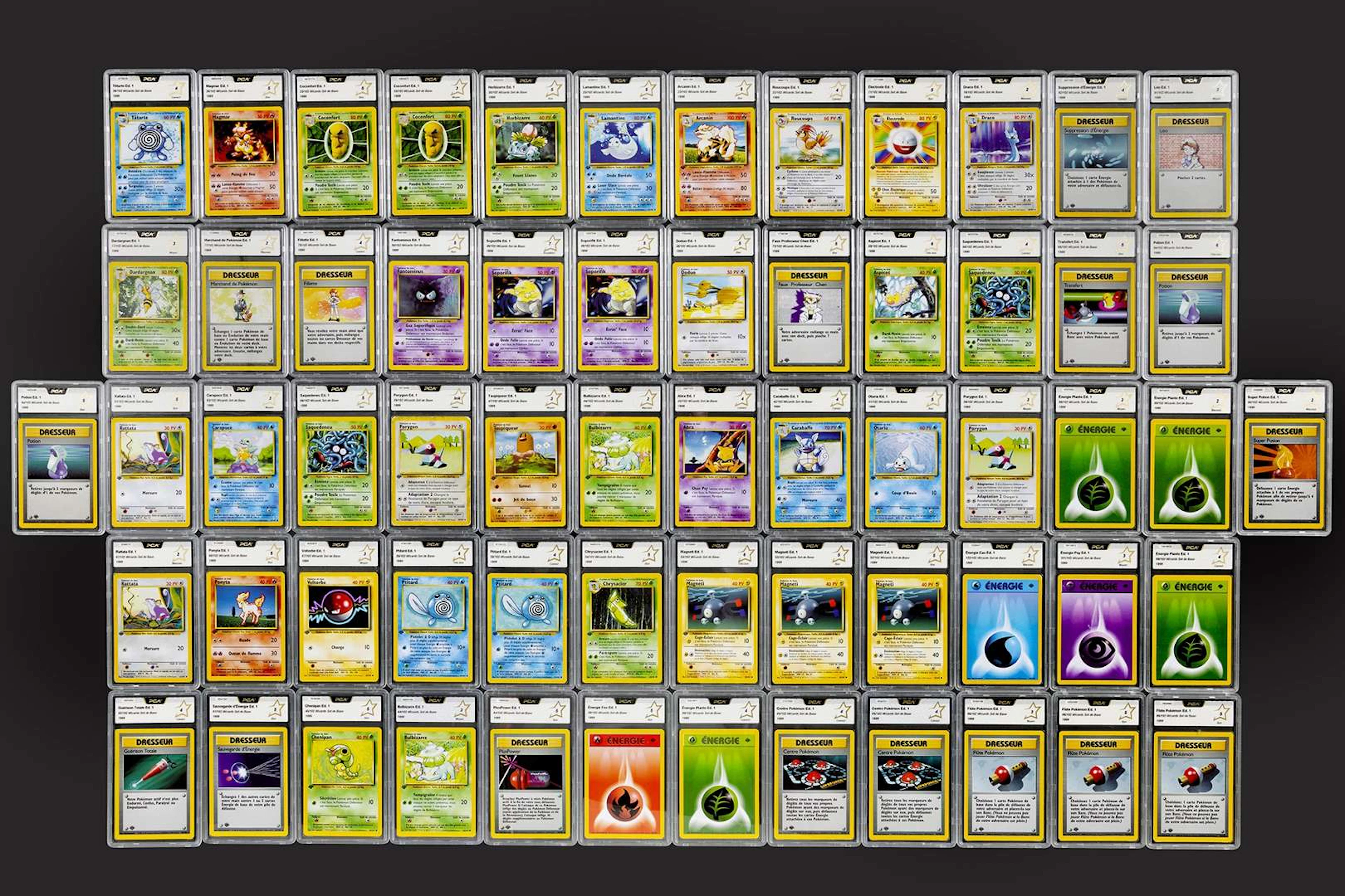 Pokémon: Starter Set, 62 cards from the 1st Edition Core Set