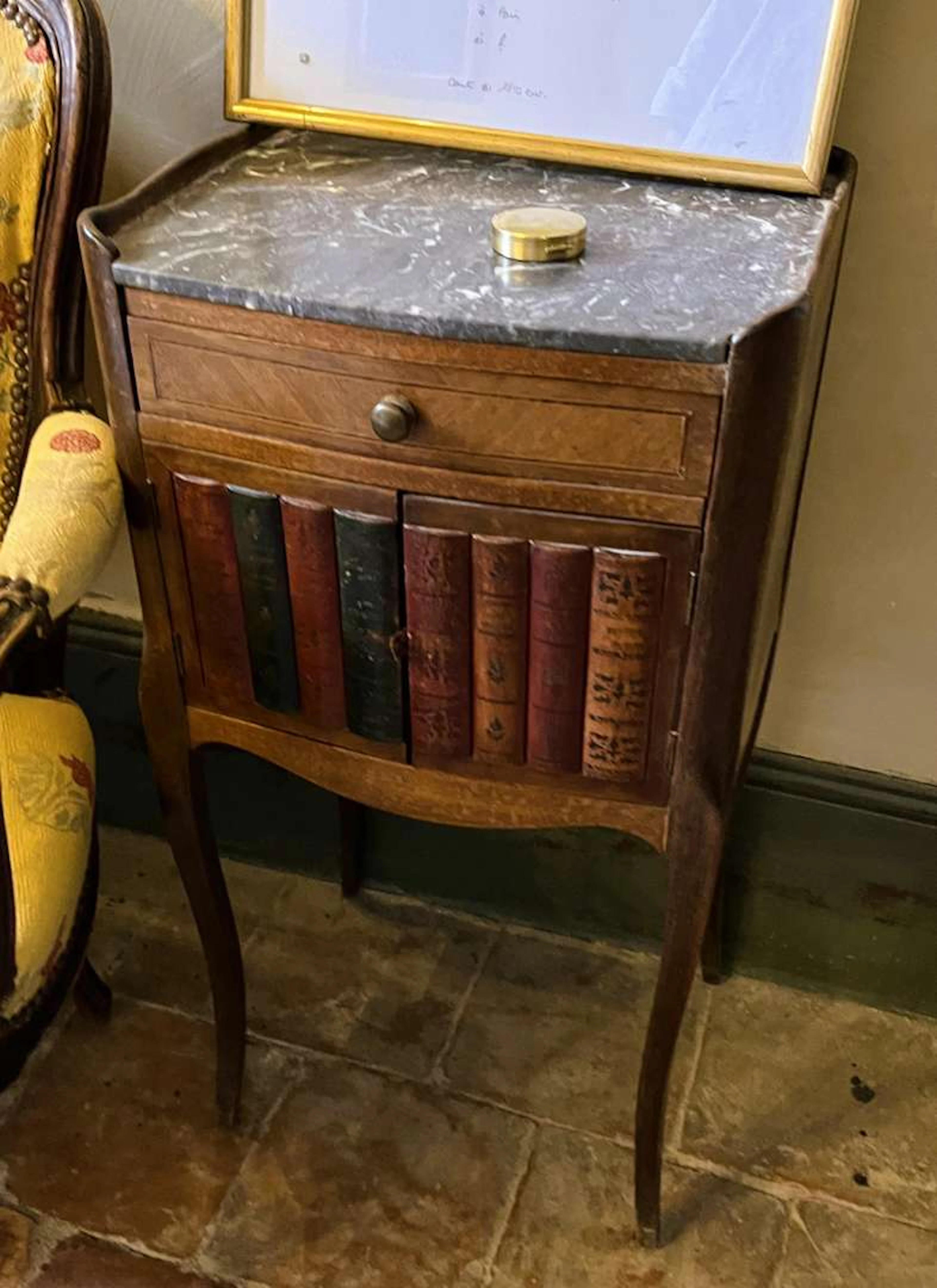 Small side table, made of inlaid wood