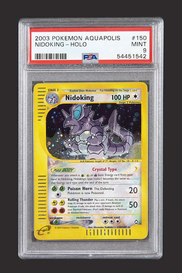 Pokémon: Nidoking Crystal Aquapolis ENG PSA 9