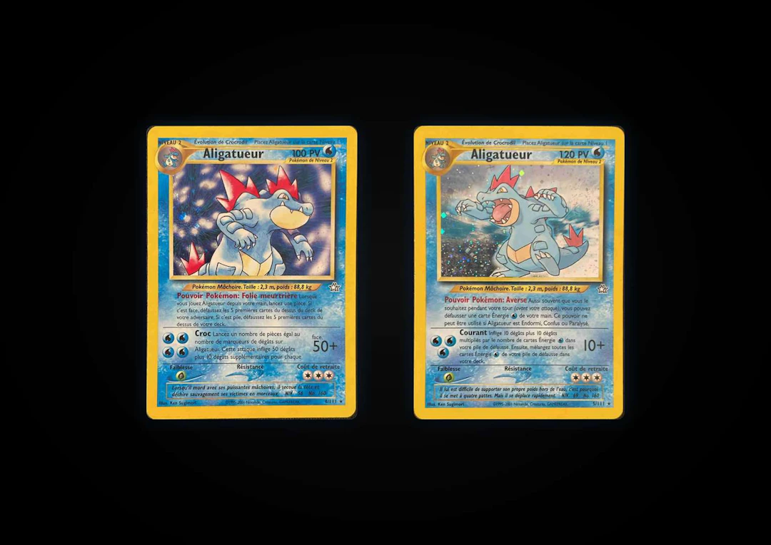 Pokémon: 2 Neo Genesis Alligator Holo cards