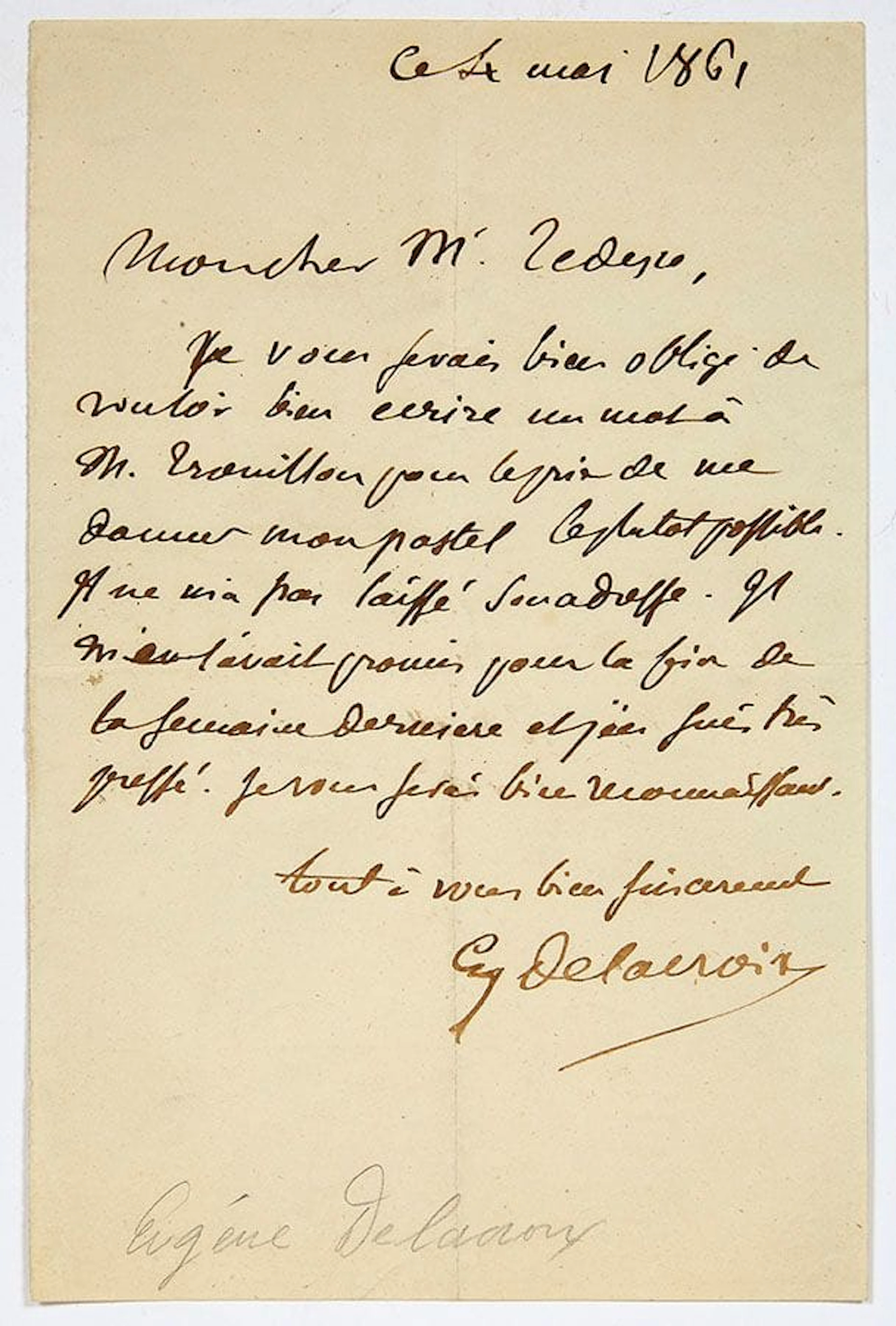DELACROIX Eugène (1798-1863). - Lot 314