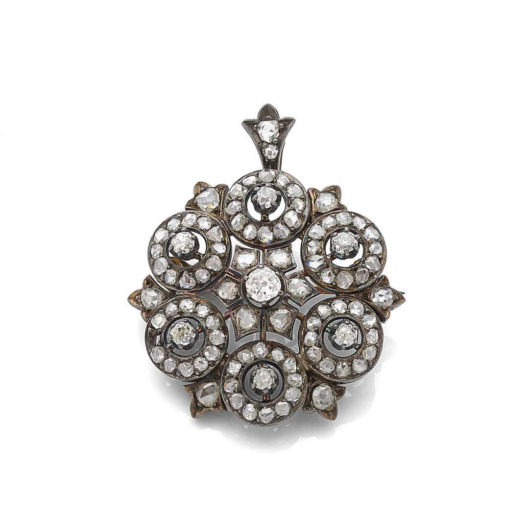 ‘ROSACE’ BROOCH-PENDANT
