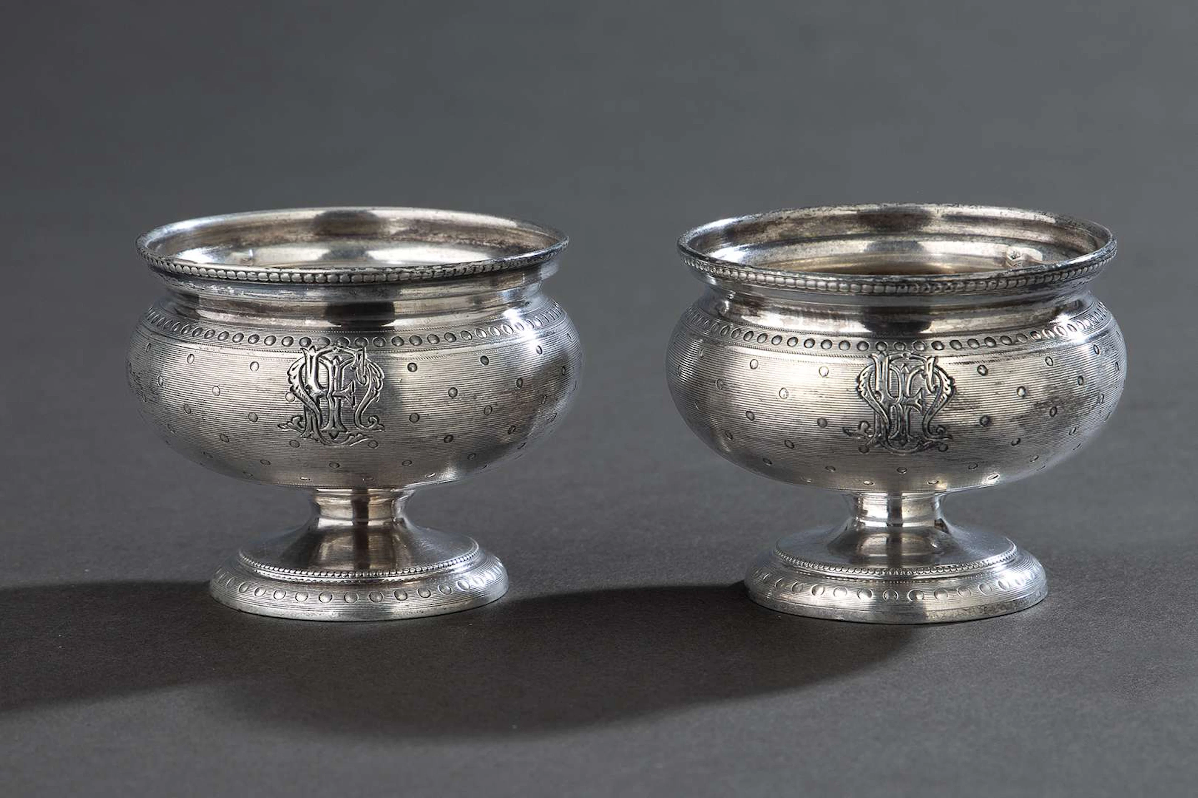 PAIR OF SALT CELLARS