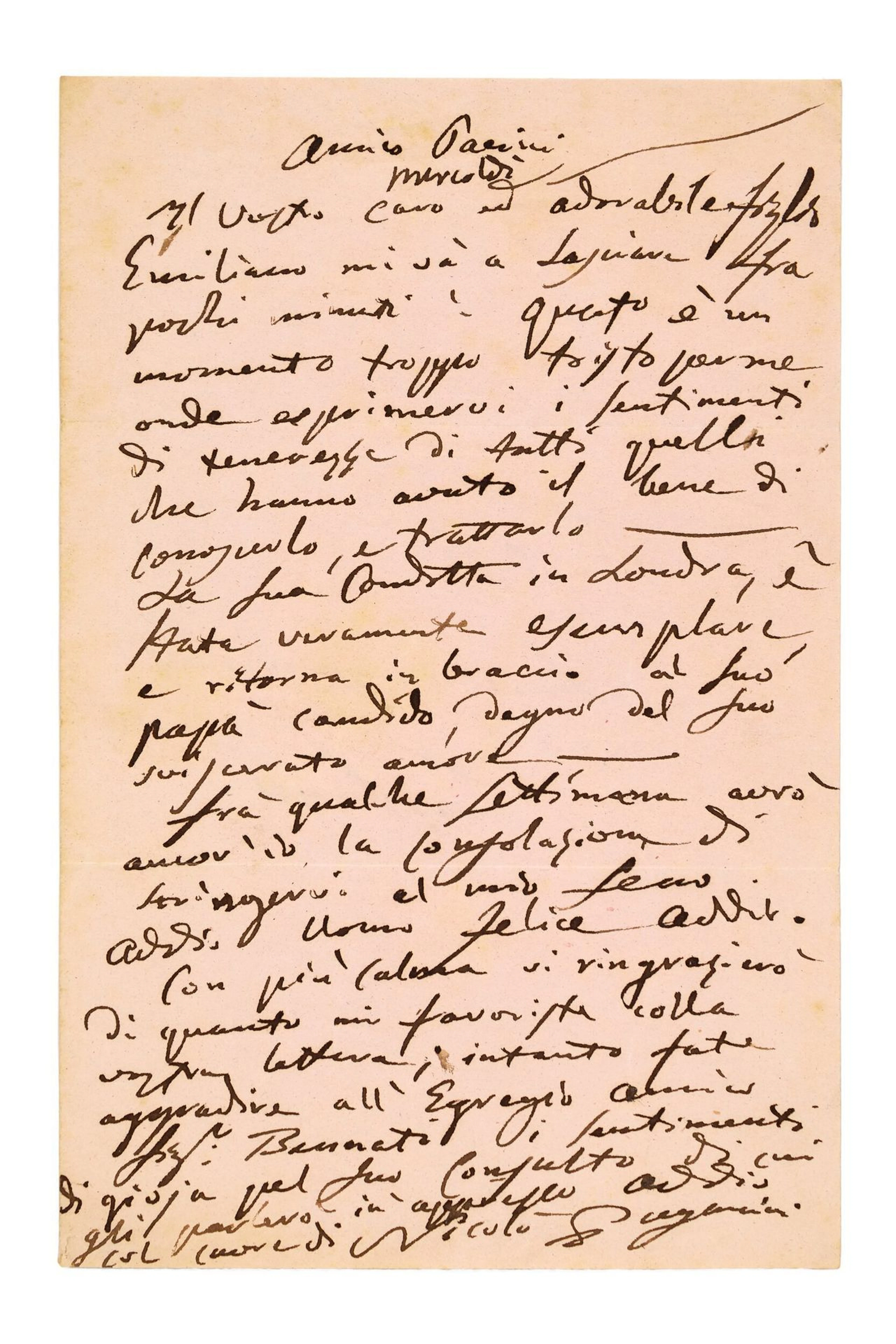 PAGANINI Niccolo (1782-1840) - Lot 123