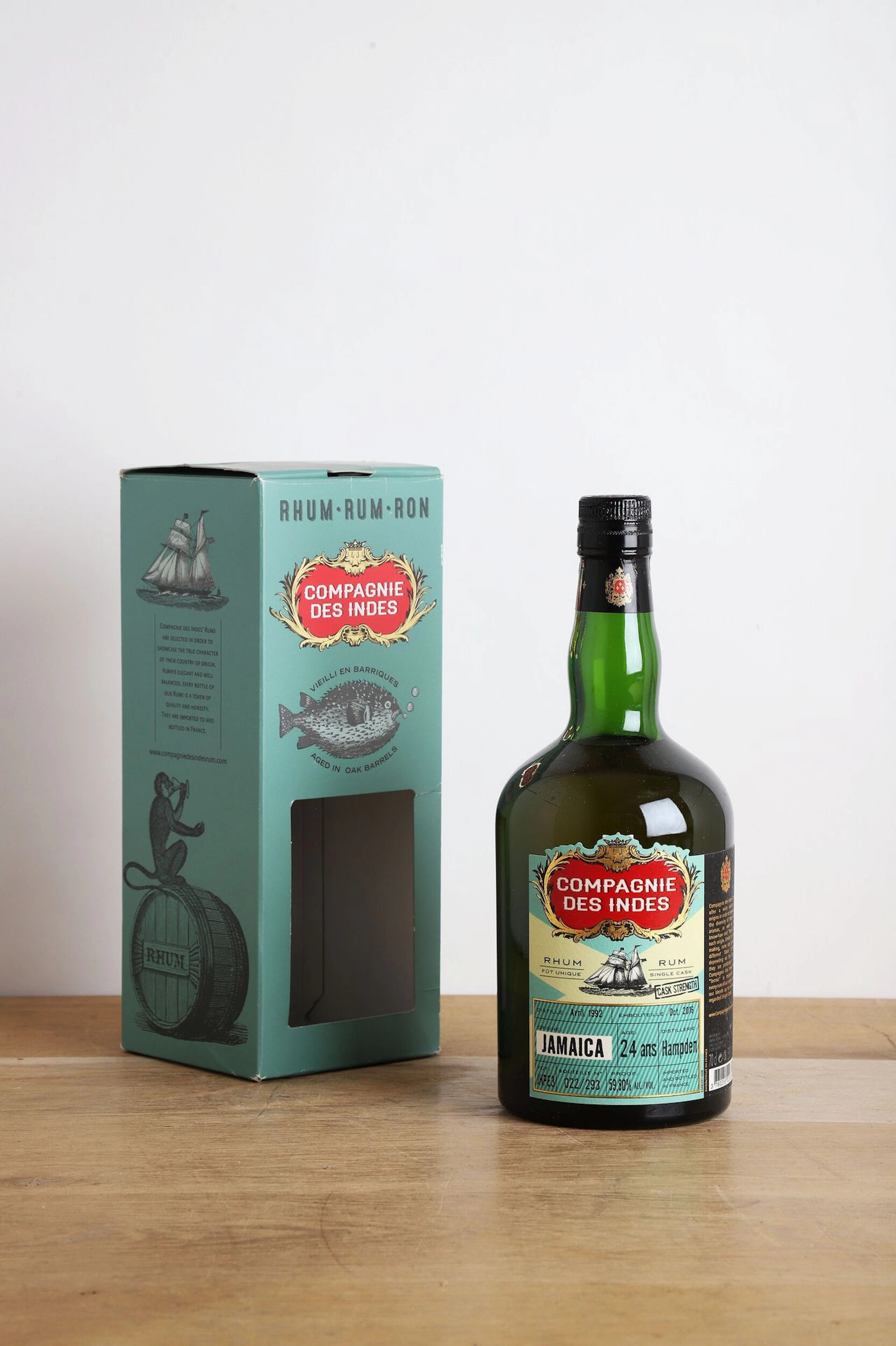 1 B RHUM SINGLE CASK JAMAICA COMPAGNIE DES INDES 24 YEARS OF - Lot 1141