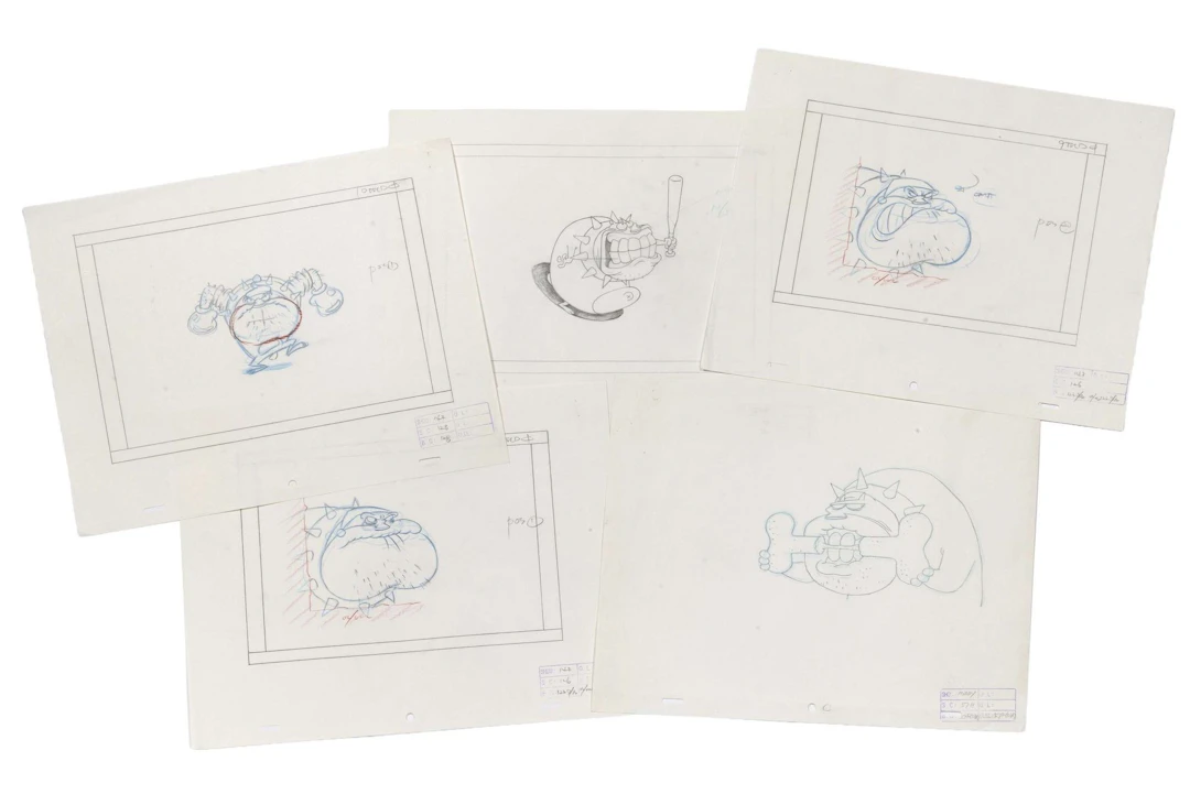 OGGY ET LES CAFARDS Crayonnés. Réalisation : Jean-Yves RAIMBAUD /