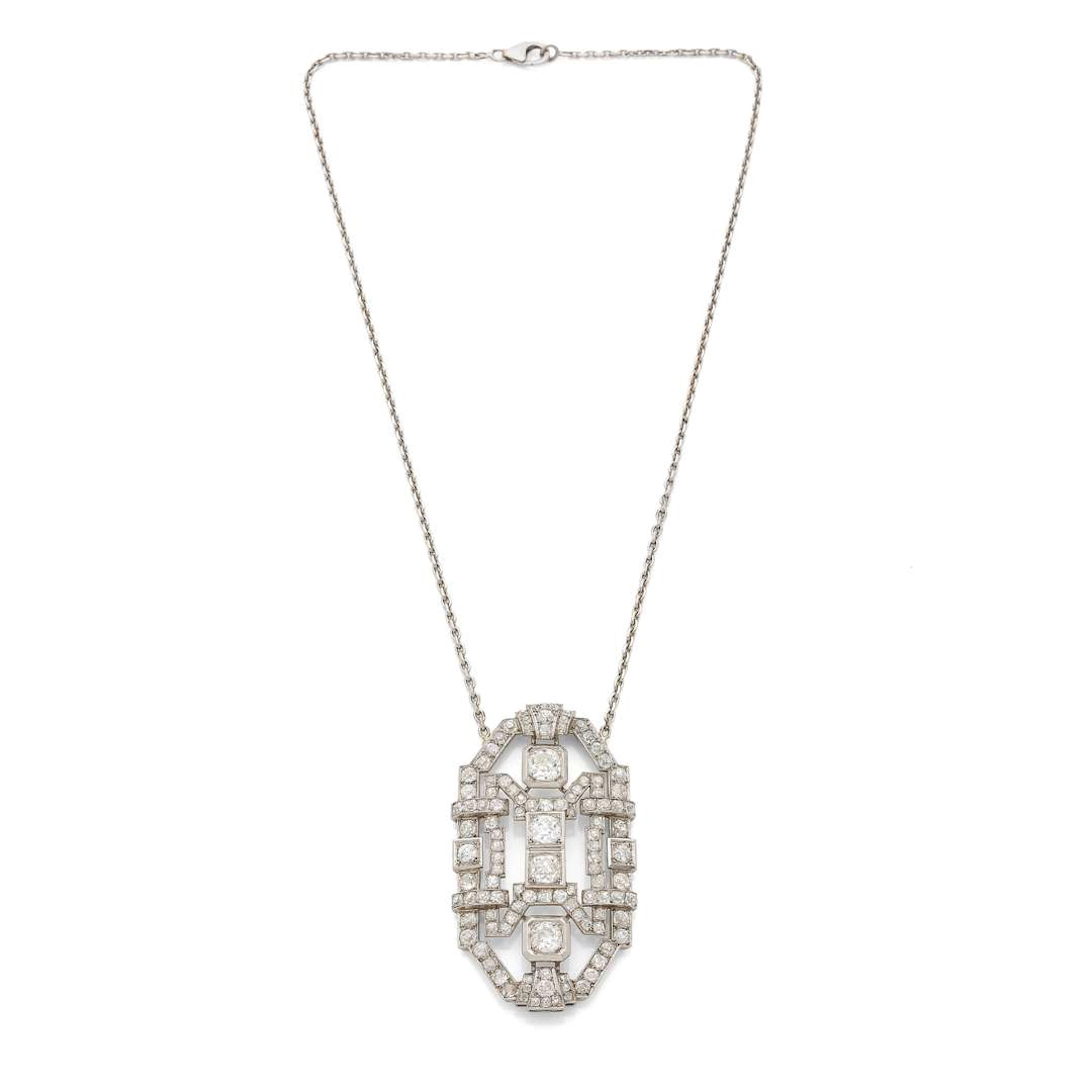 “DIAMONDS – ART DECO” PENDANT