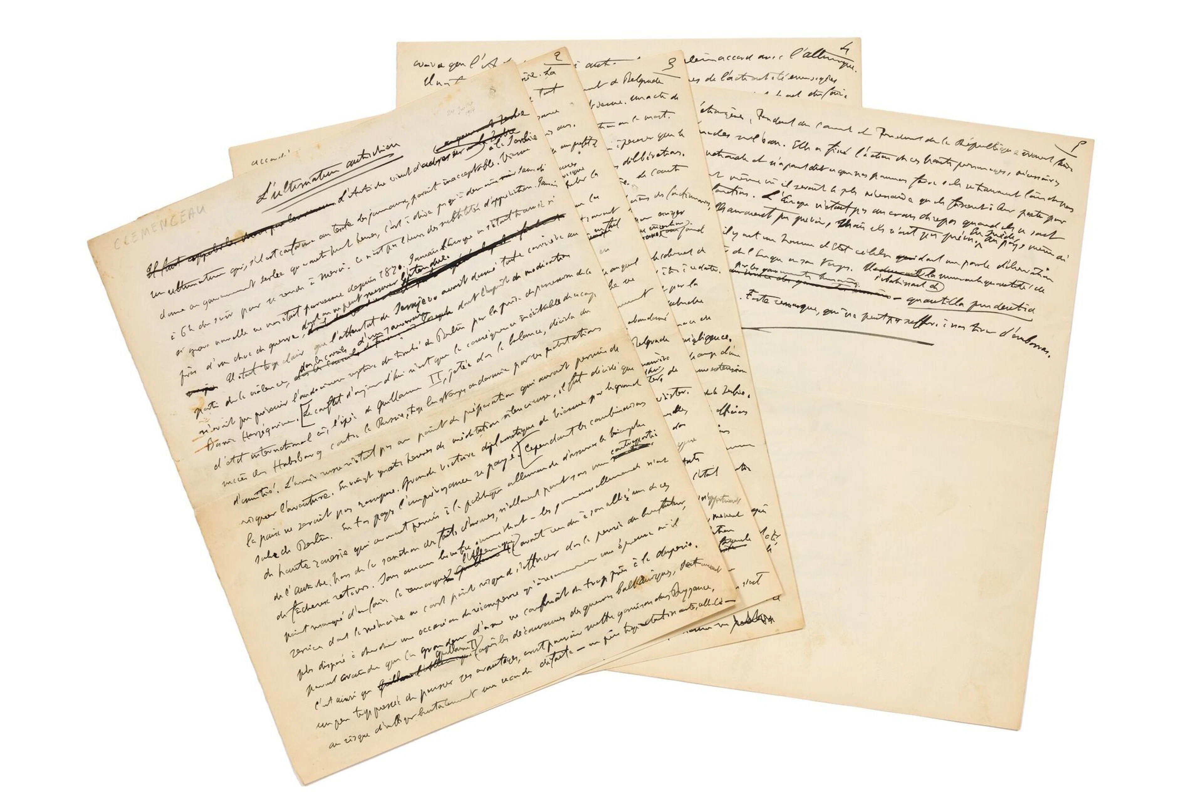 CLEMENCEAU Georges (1841-1929) - Lot 238