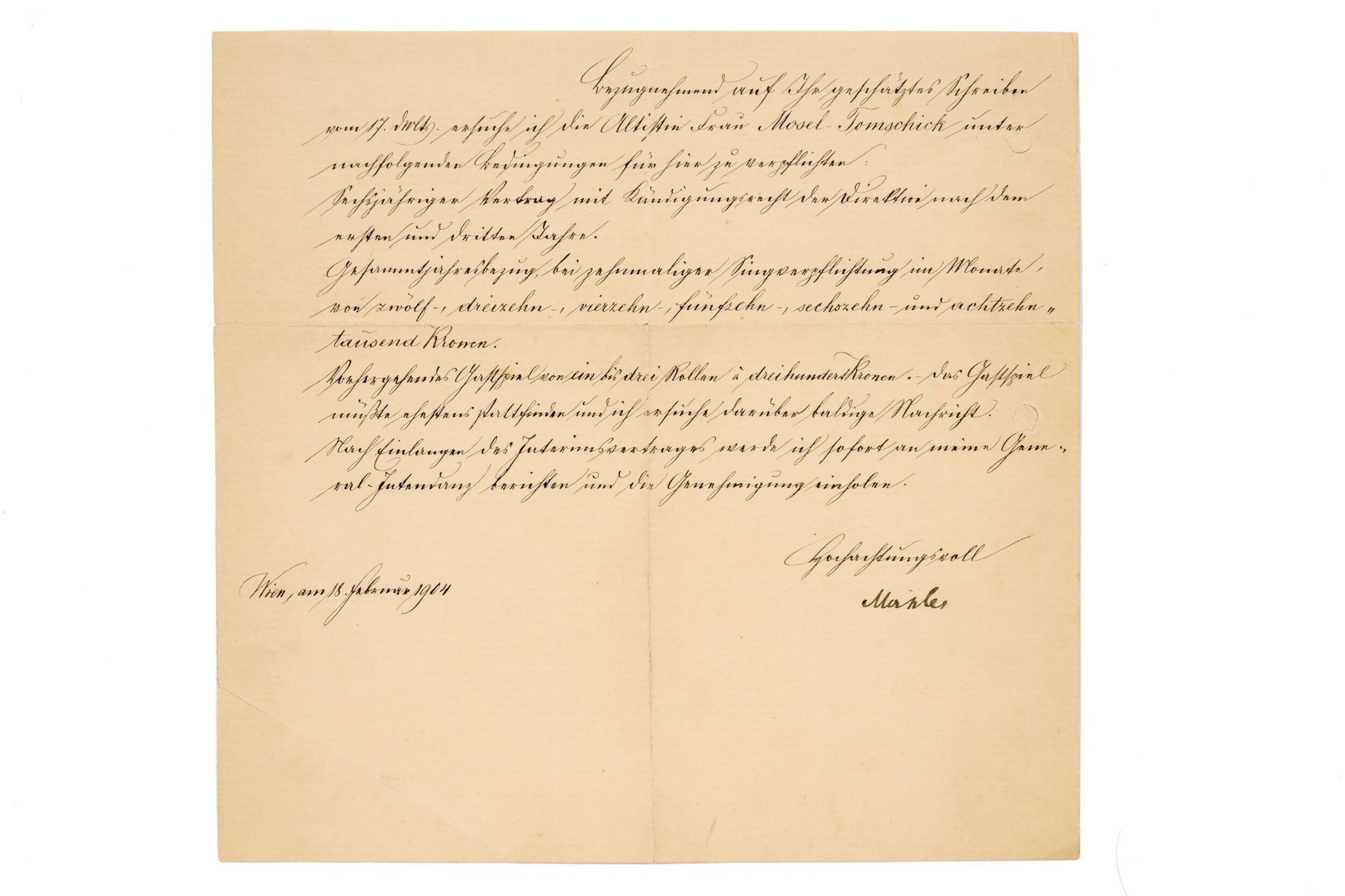 MAHLER Gustav (1860-1911) - Lot 115
