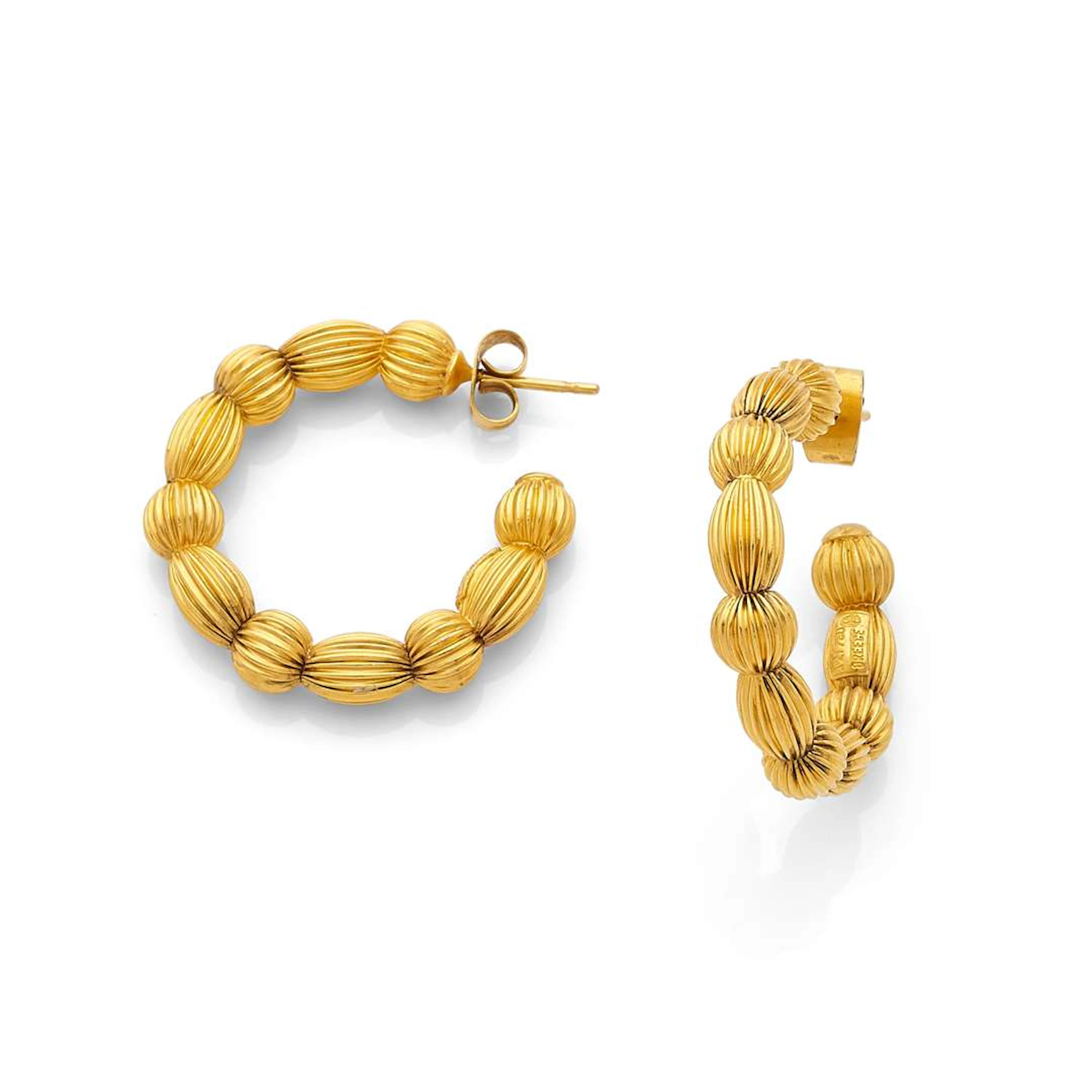 LALAOUNIS, Pair of hoop earrings