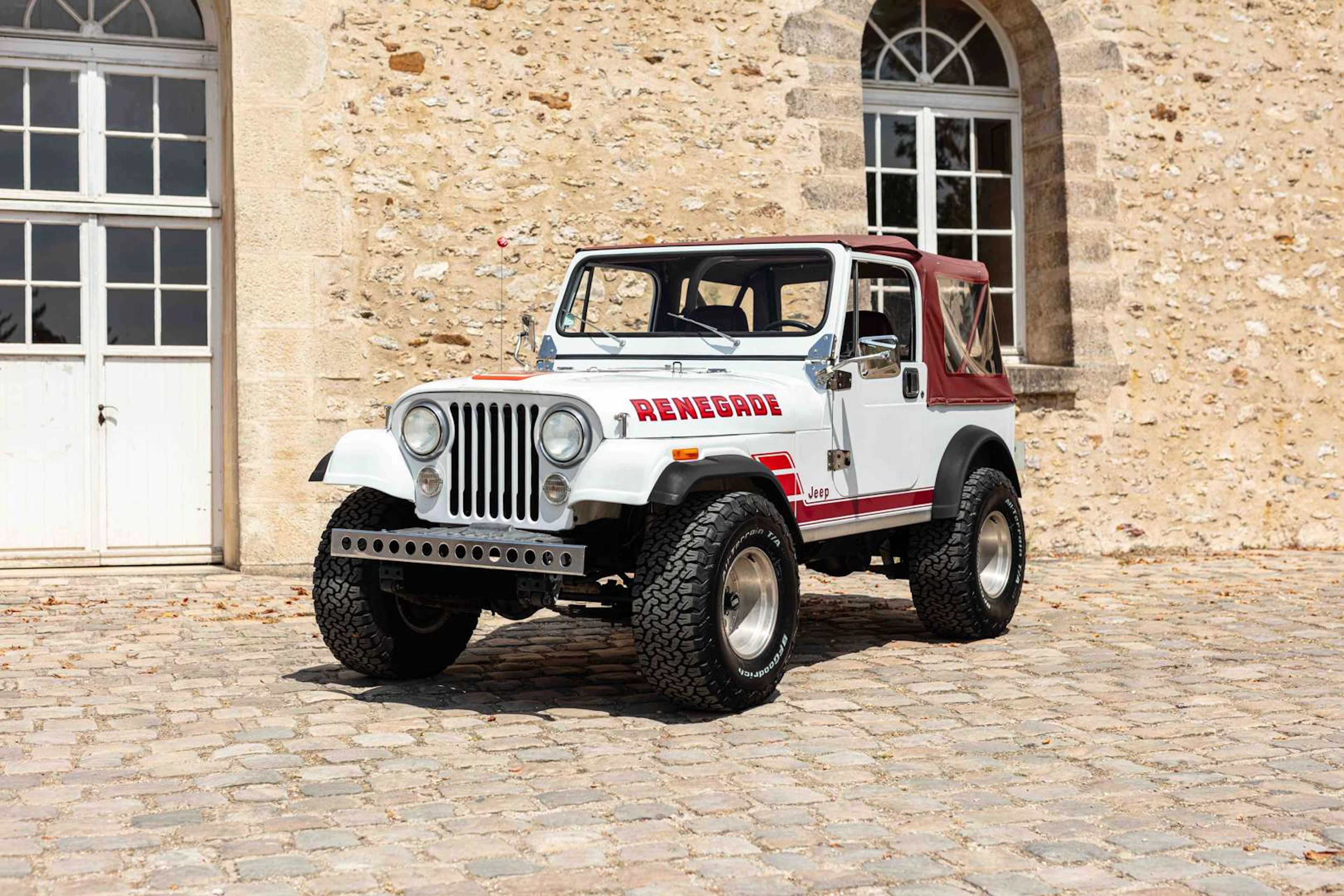 1985 – Jeep CJ7 Renegade “V8”, Chassis No. 1JCCF87AXFT004443 French