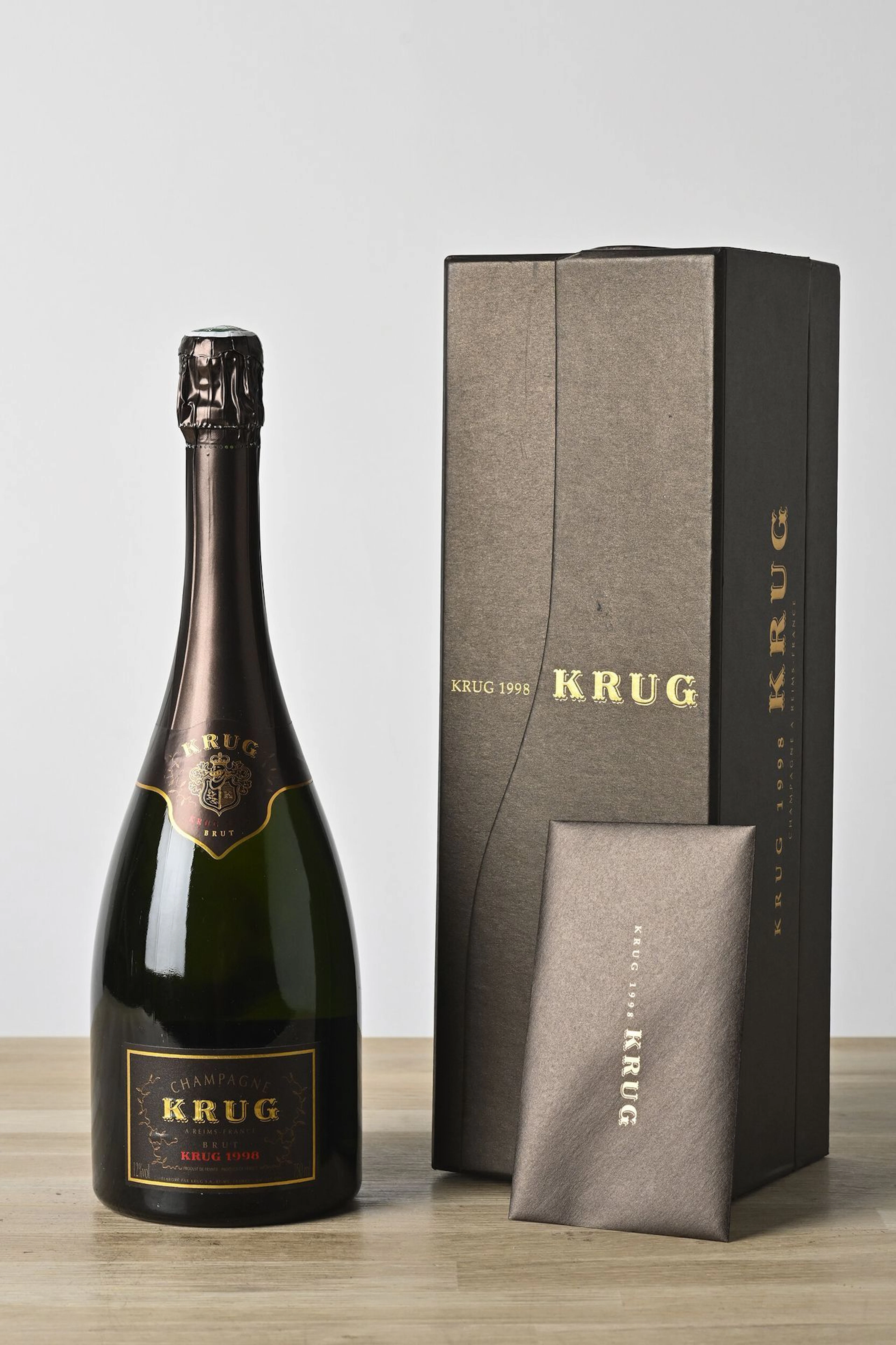 1 B CHAMPAGNE BRUT VINTAGE (Original boxed set) - 1998 - Kru - Lot 869