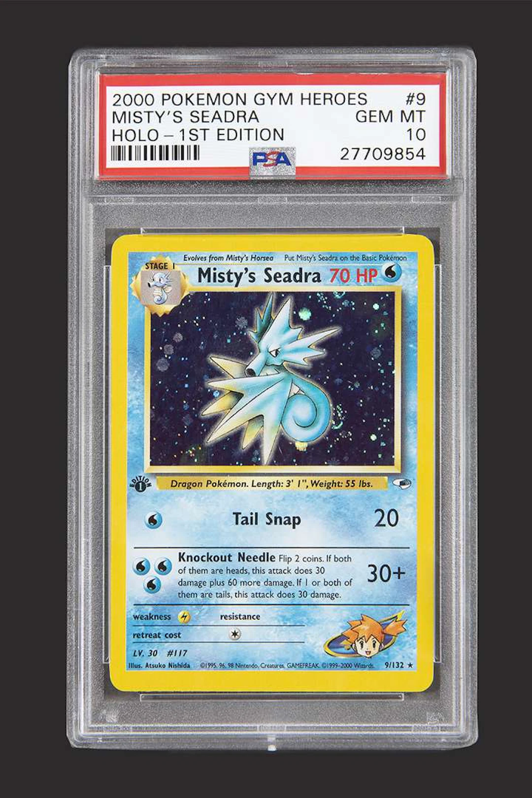 Pokémon: Misty’s Seadra Gym Heroes 1st ed. ENG PSA 10