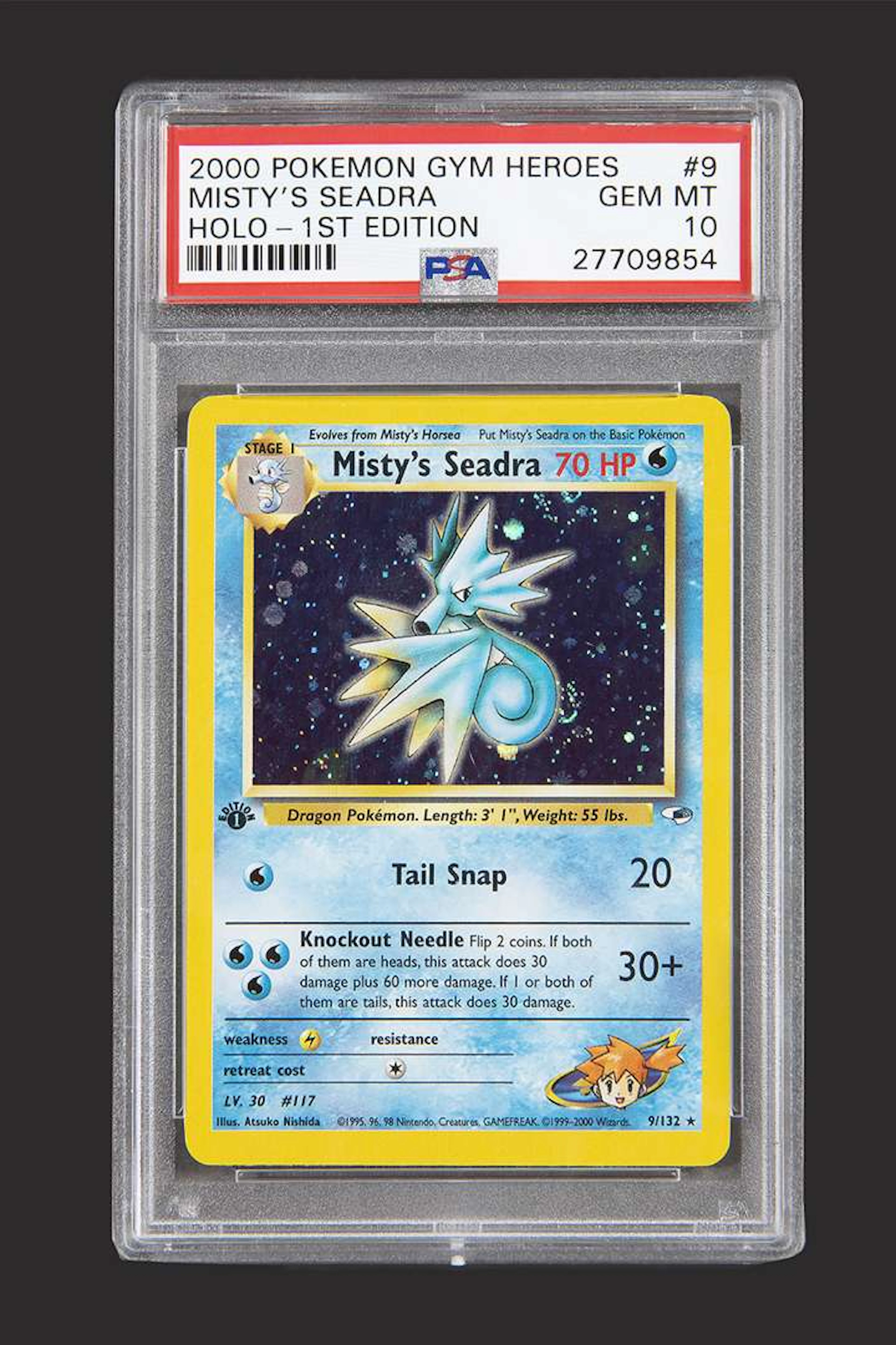 Pokémon: Misty’s Seadra Gym Heroes 1st ed. ENG PSA 10