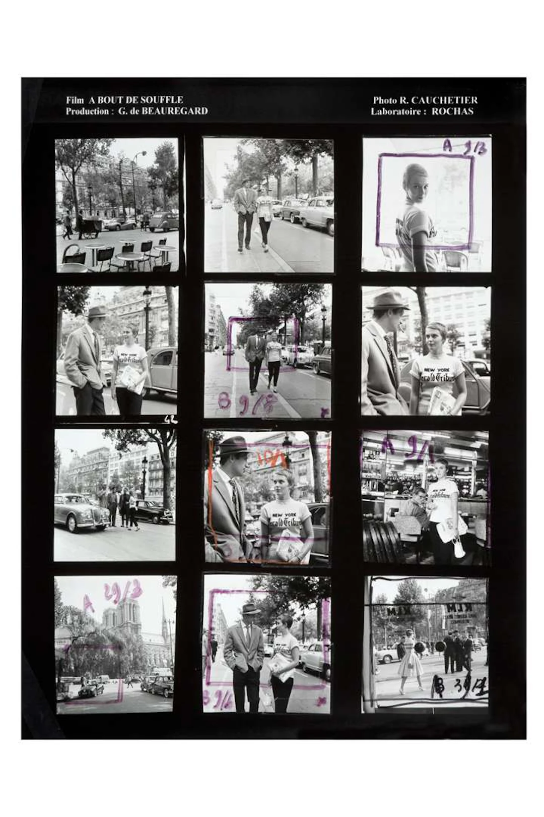 RAYMOND CAUCHETIER (1920–2021), Breathless, Jean-Luc Godard. ‘Oh!