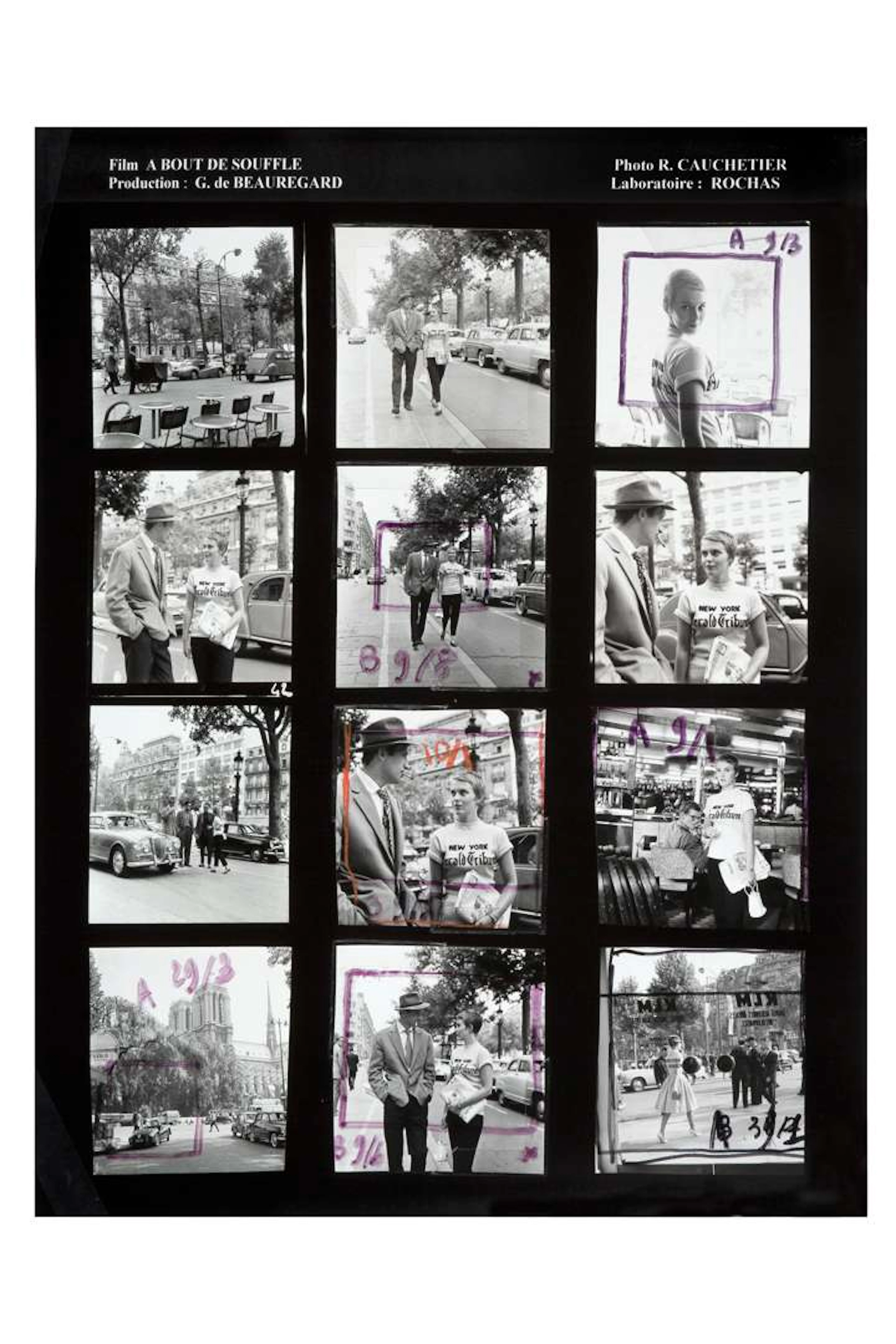 RAYMOND CAUCHETIER (1920–2021), Breathless, Jean-Luc Godard. ‘Oh!