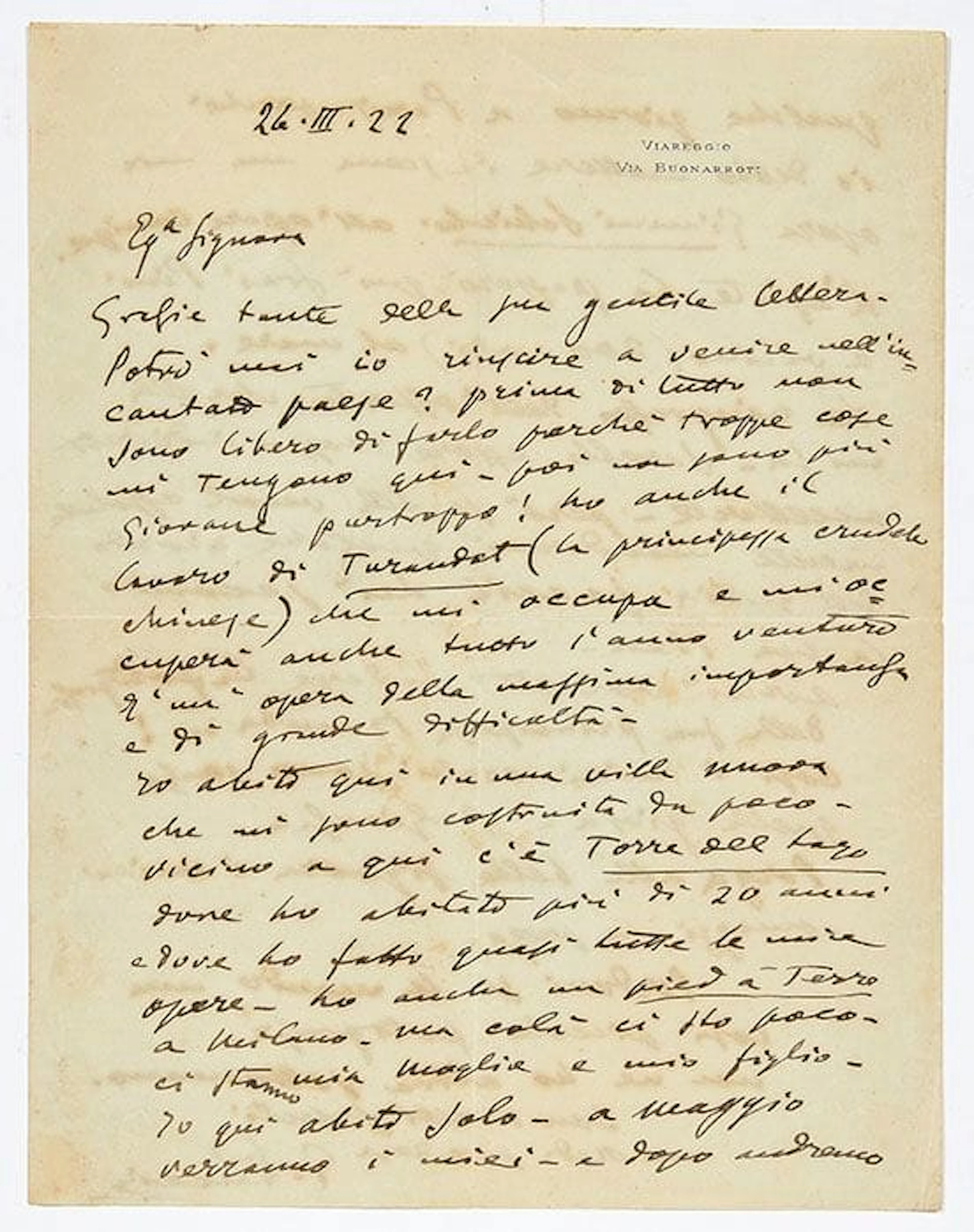 PUCCINI Giacomo (1858-1924). - Lot 384