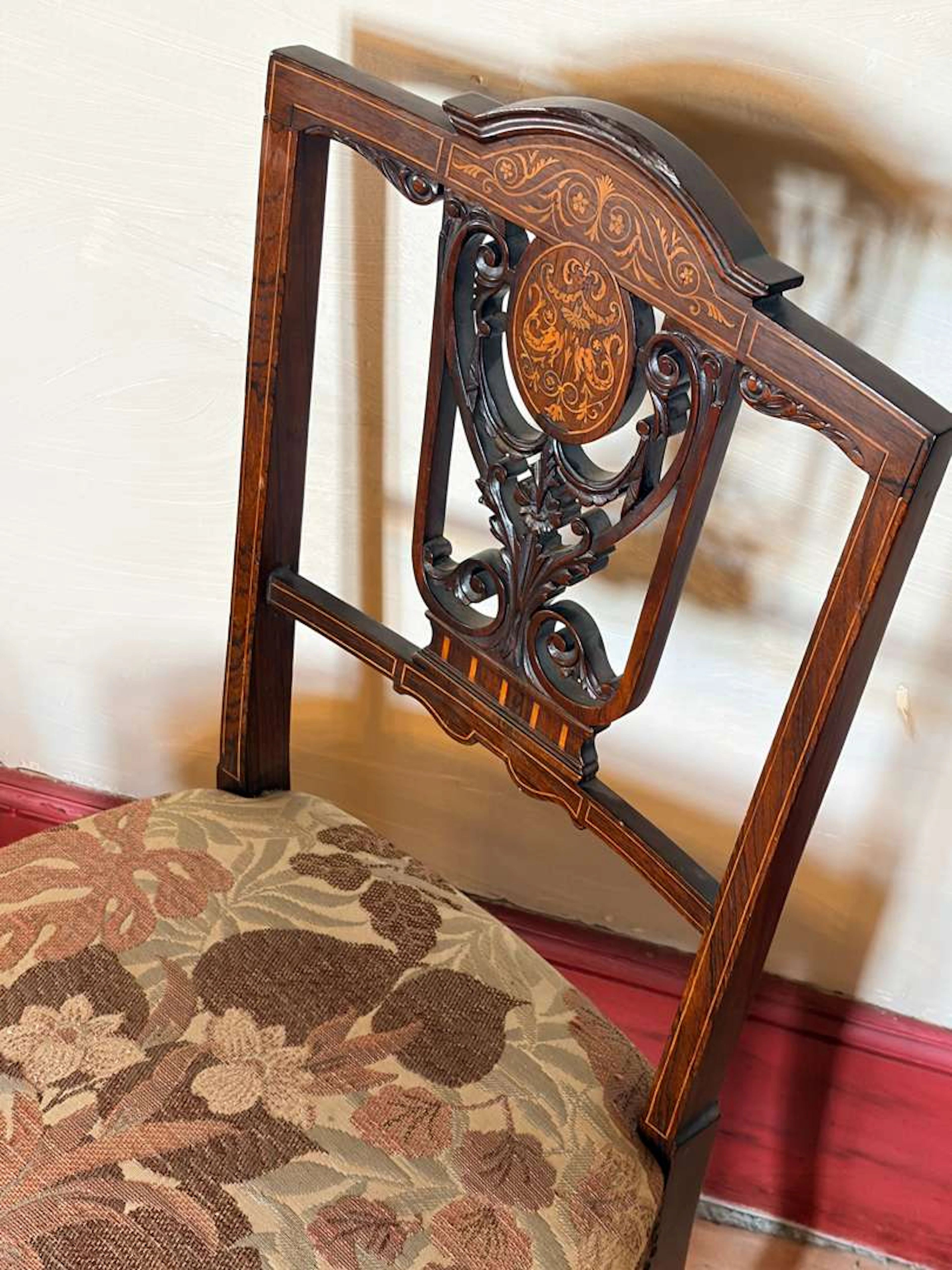 [CHAIRS], Set of four wooden chairs