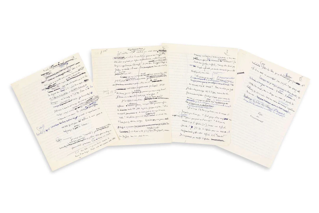 Henry de MONTHERLANT (1895–1972)., Autograph MANUSCRIPT, Postscript