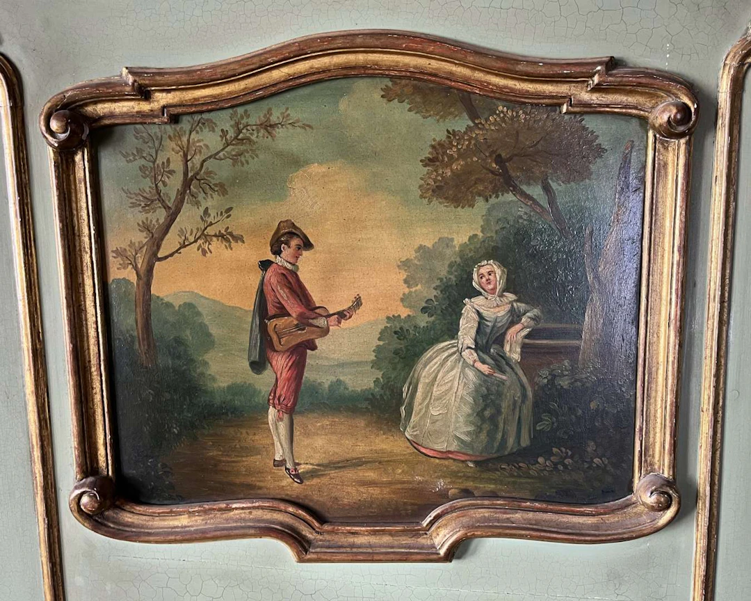 Trumeau, painted wood