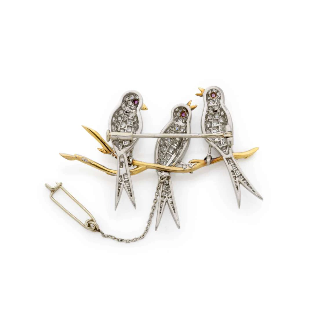 ‘BIRDS ON A BRANCH’ BROOCH