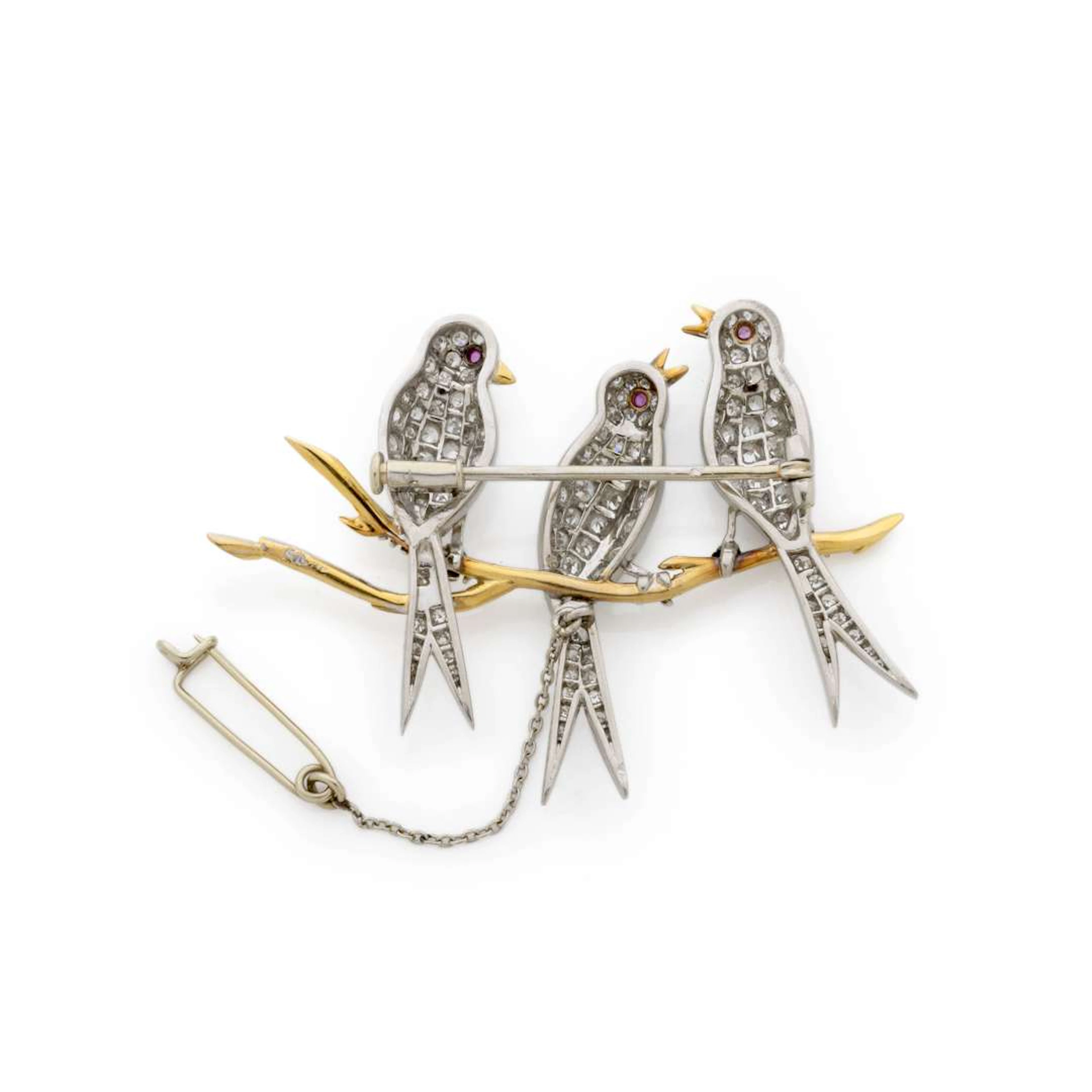 ‘BIRDS ON A BRANCH’ BROOCH